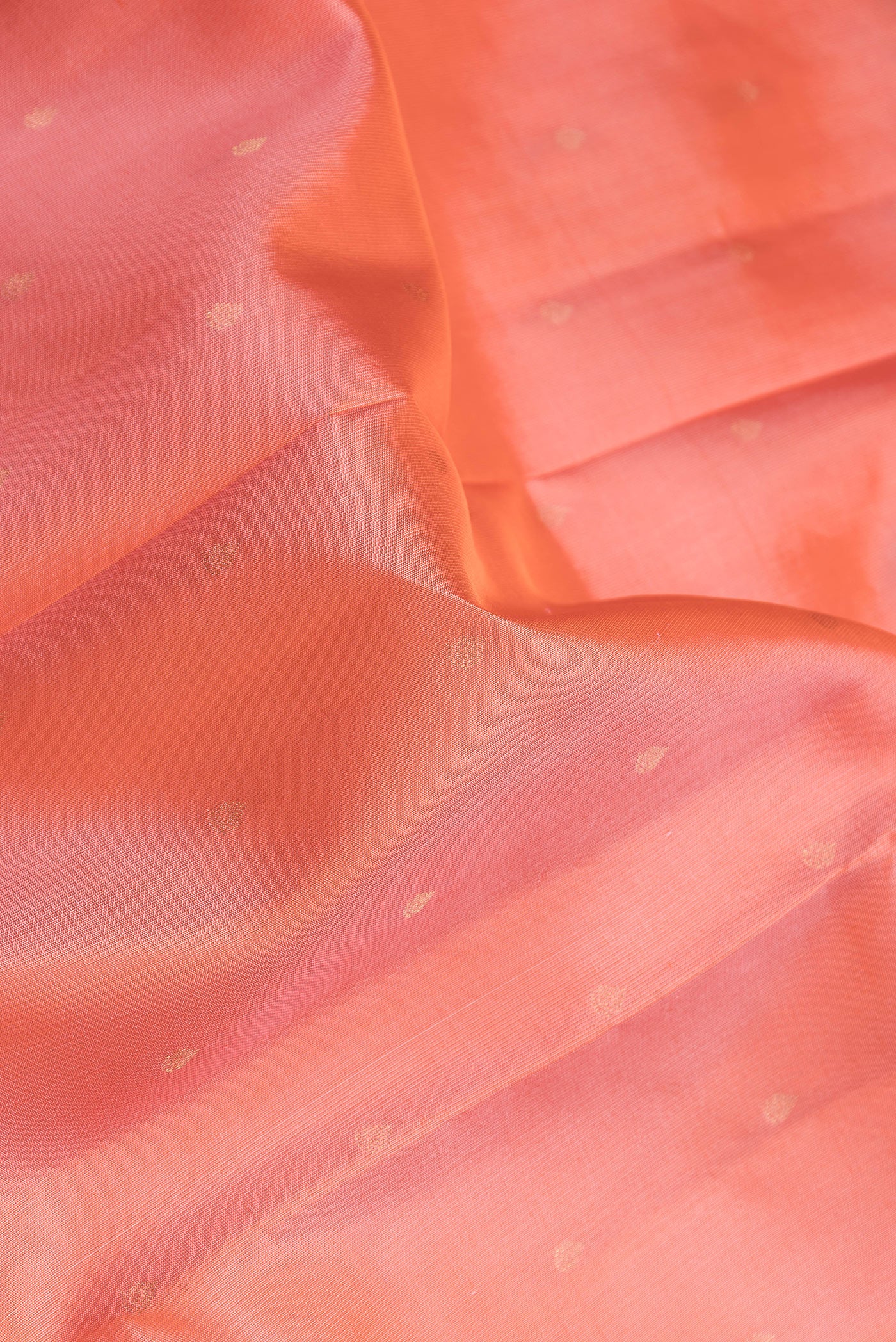 Peach Kanchipuram Silk Saree - Image 2