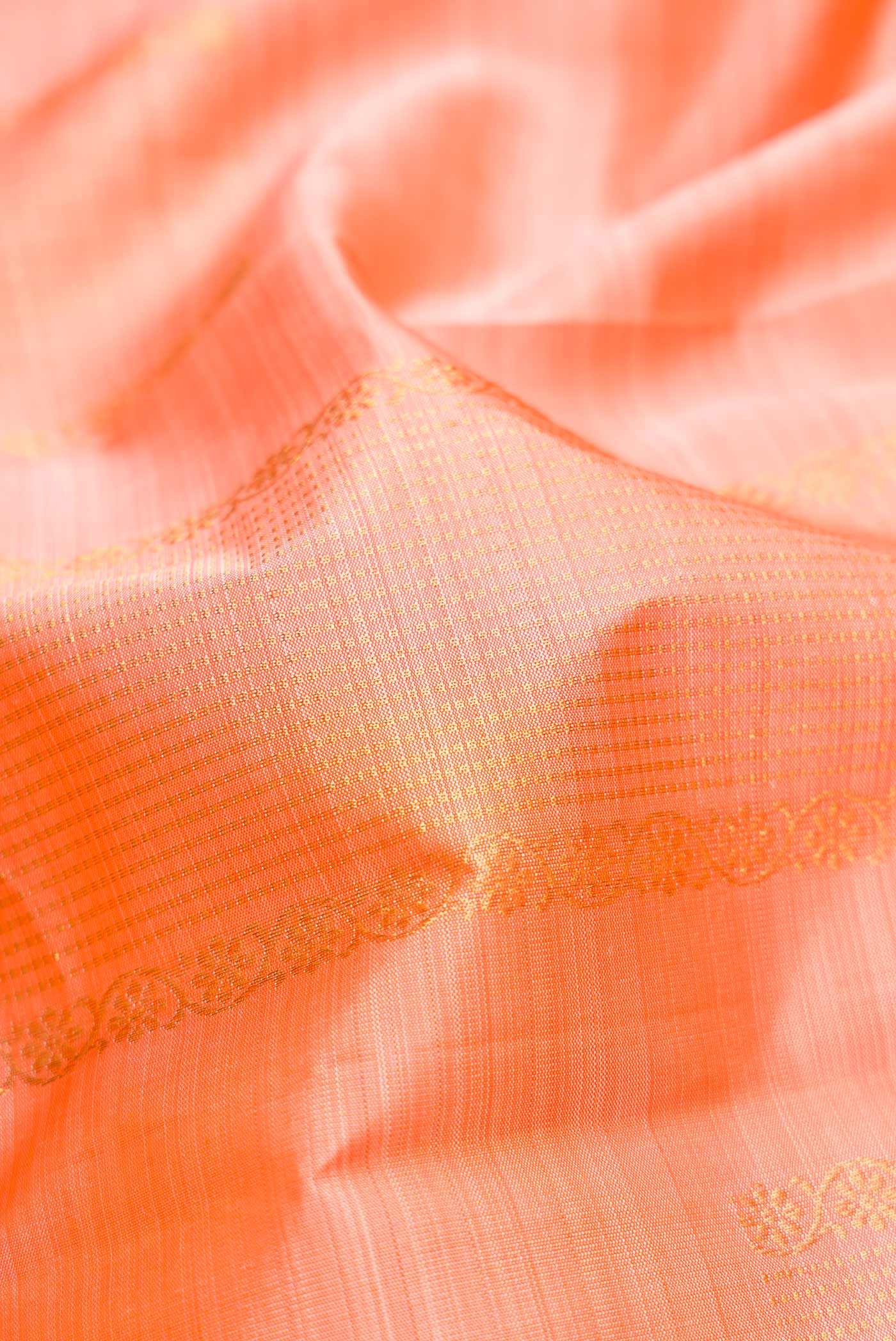 Peach Kanjivaram Silk Saree - Image 2