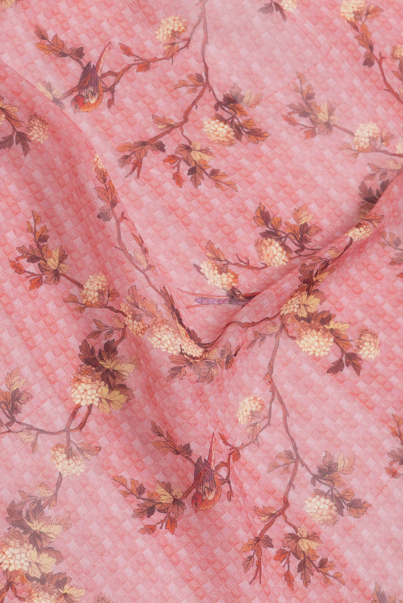 Peach Mysore Georgette Saree - Image 2