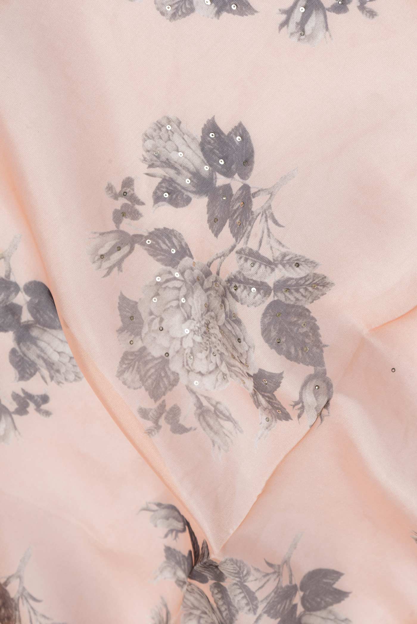 Peach Organza Silk Saree - Image 2
