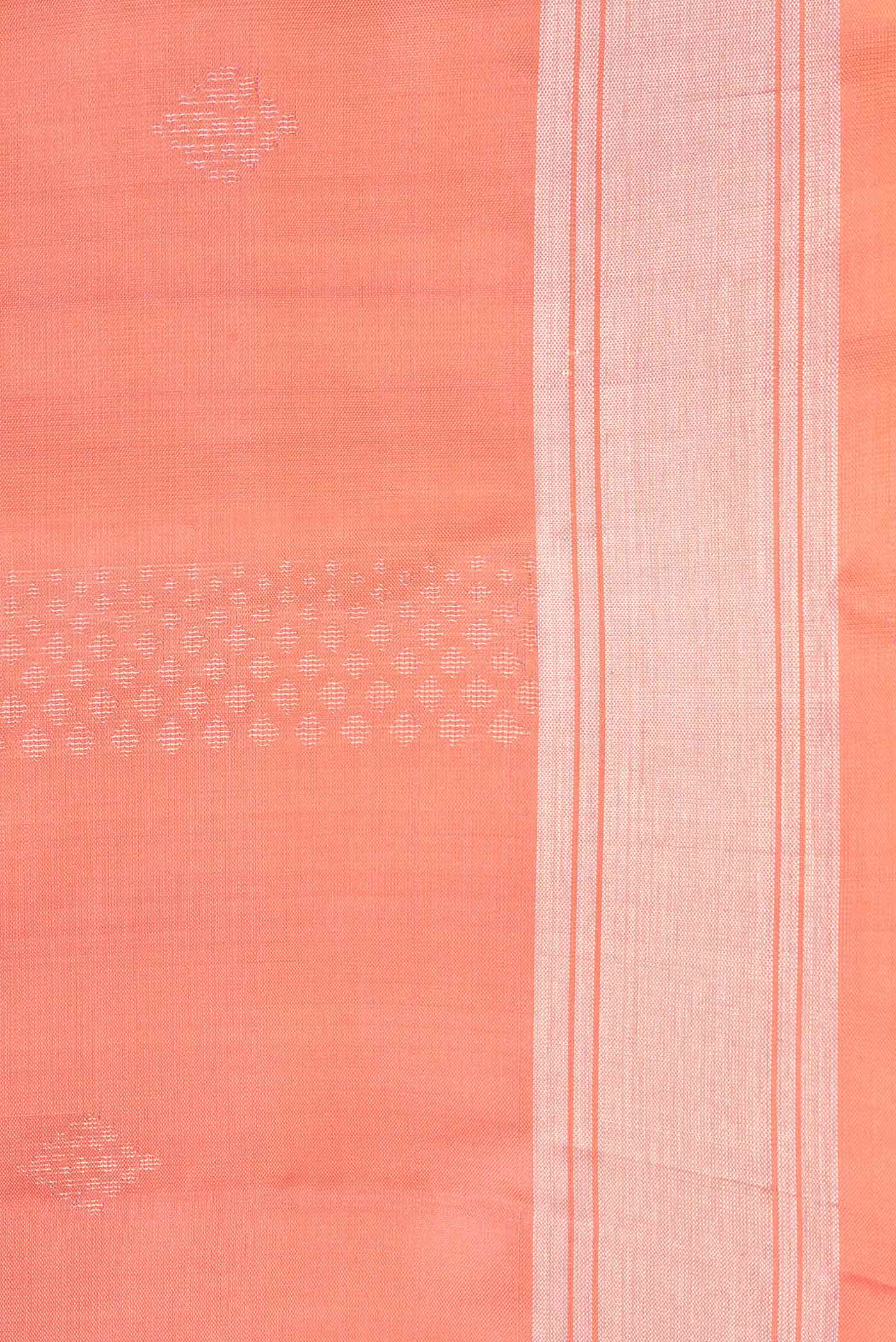 Peach Soft Silk Saree - Image 3