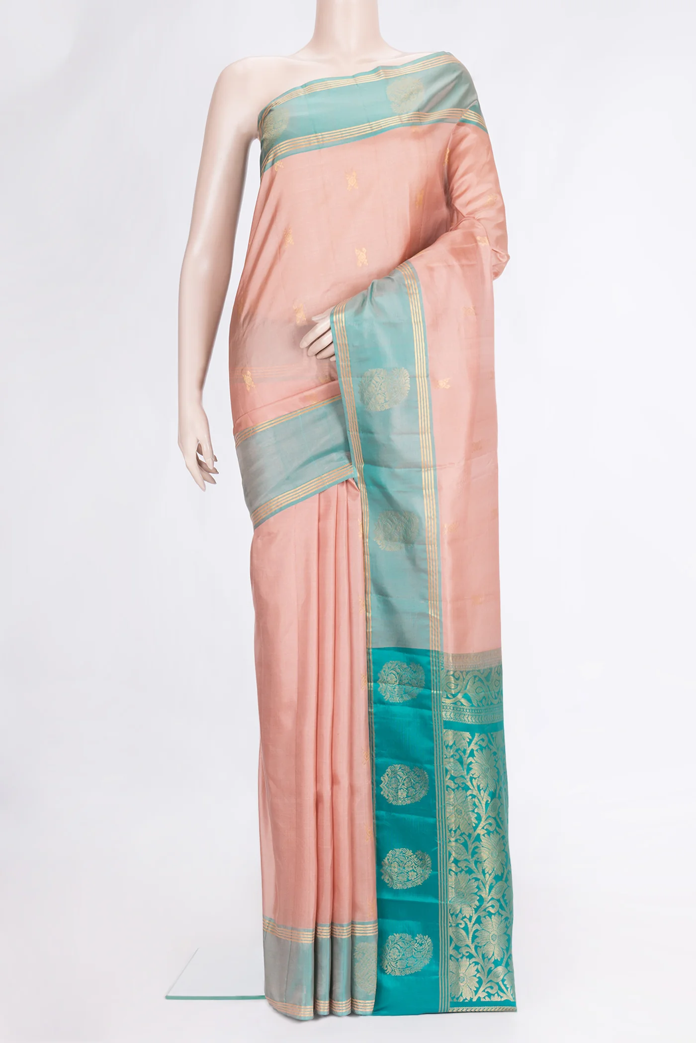 Peach Soft Silk Saree