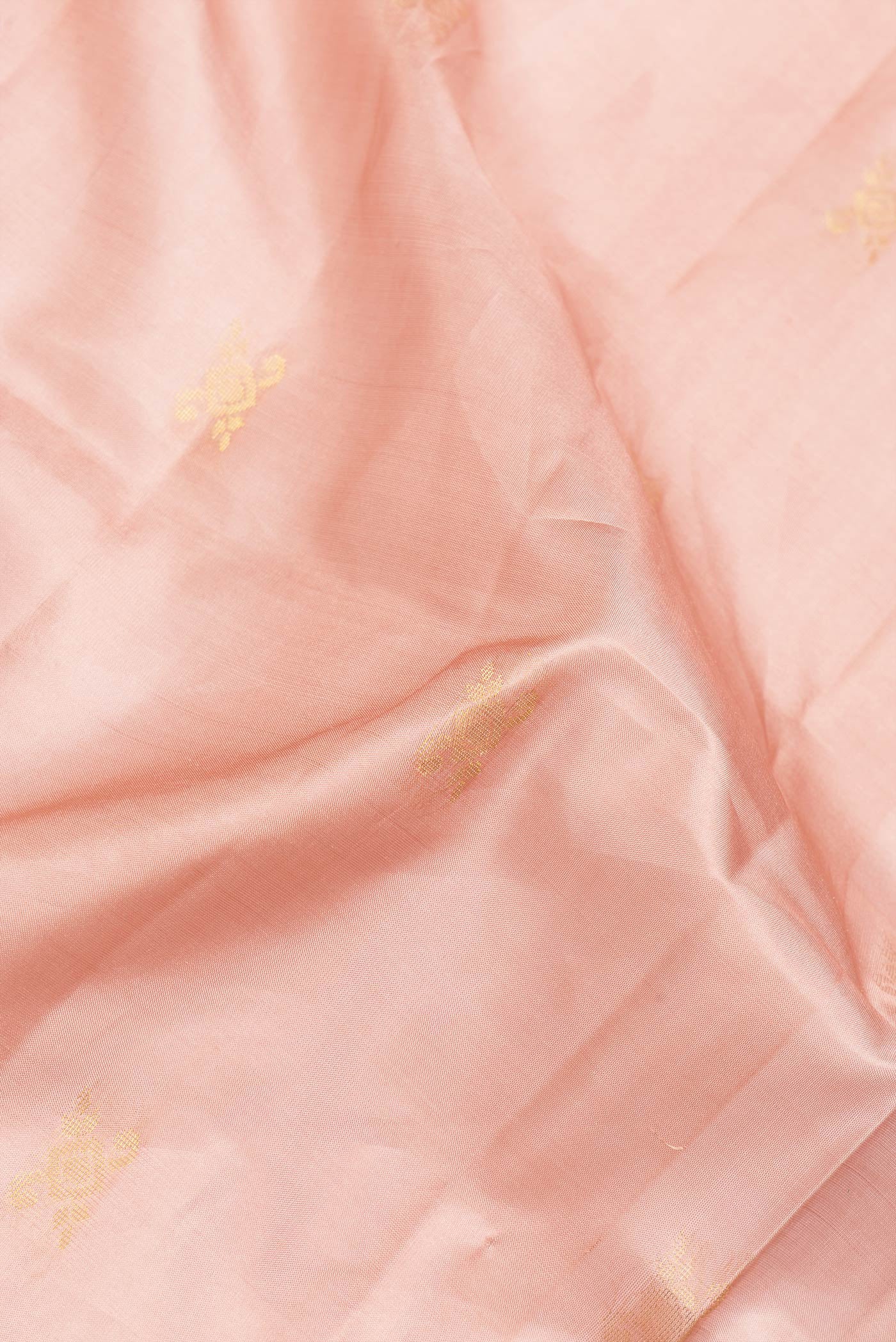 Peach Soft Silk Saree - Image 2