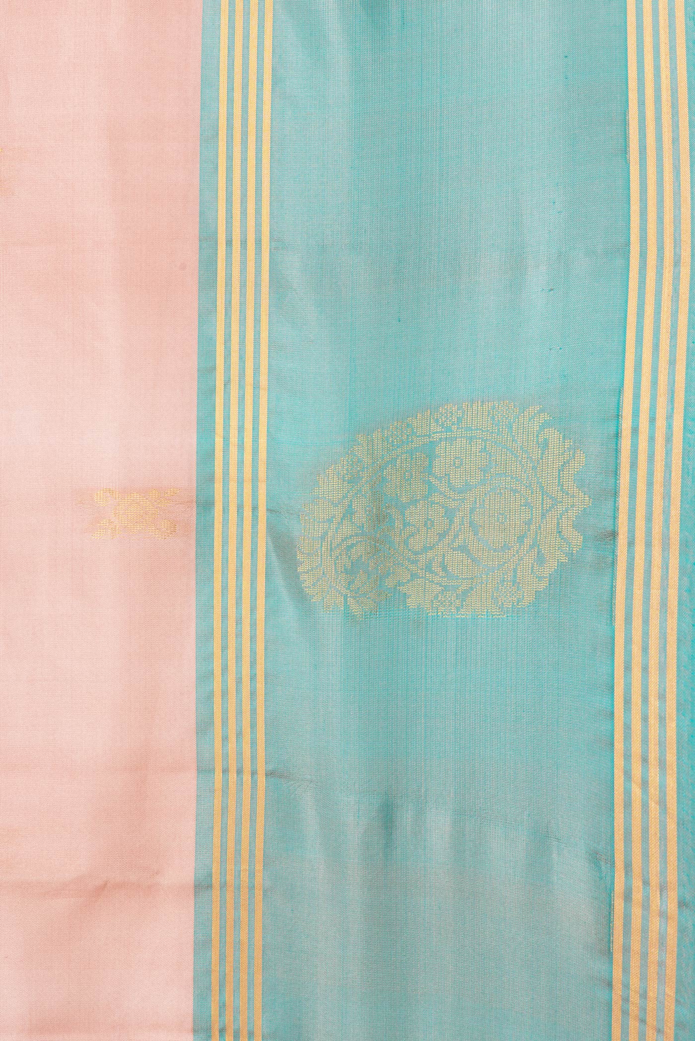 Peach Soft Silk Saree - Image 3