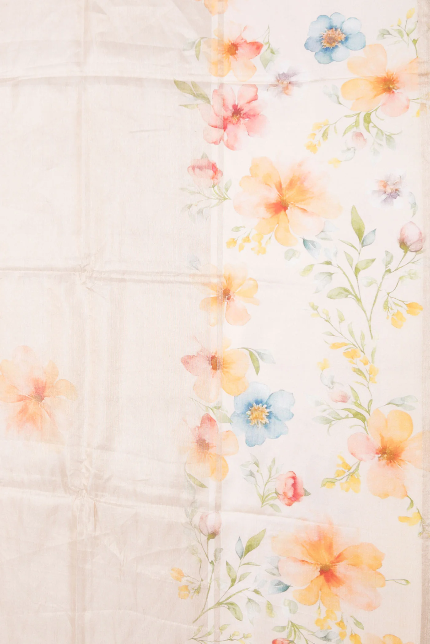Peach Dual Tone Tussar Silk Saree - Image 3