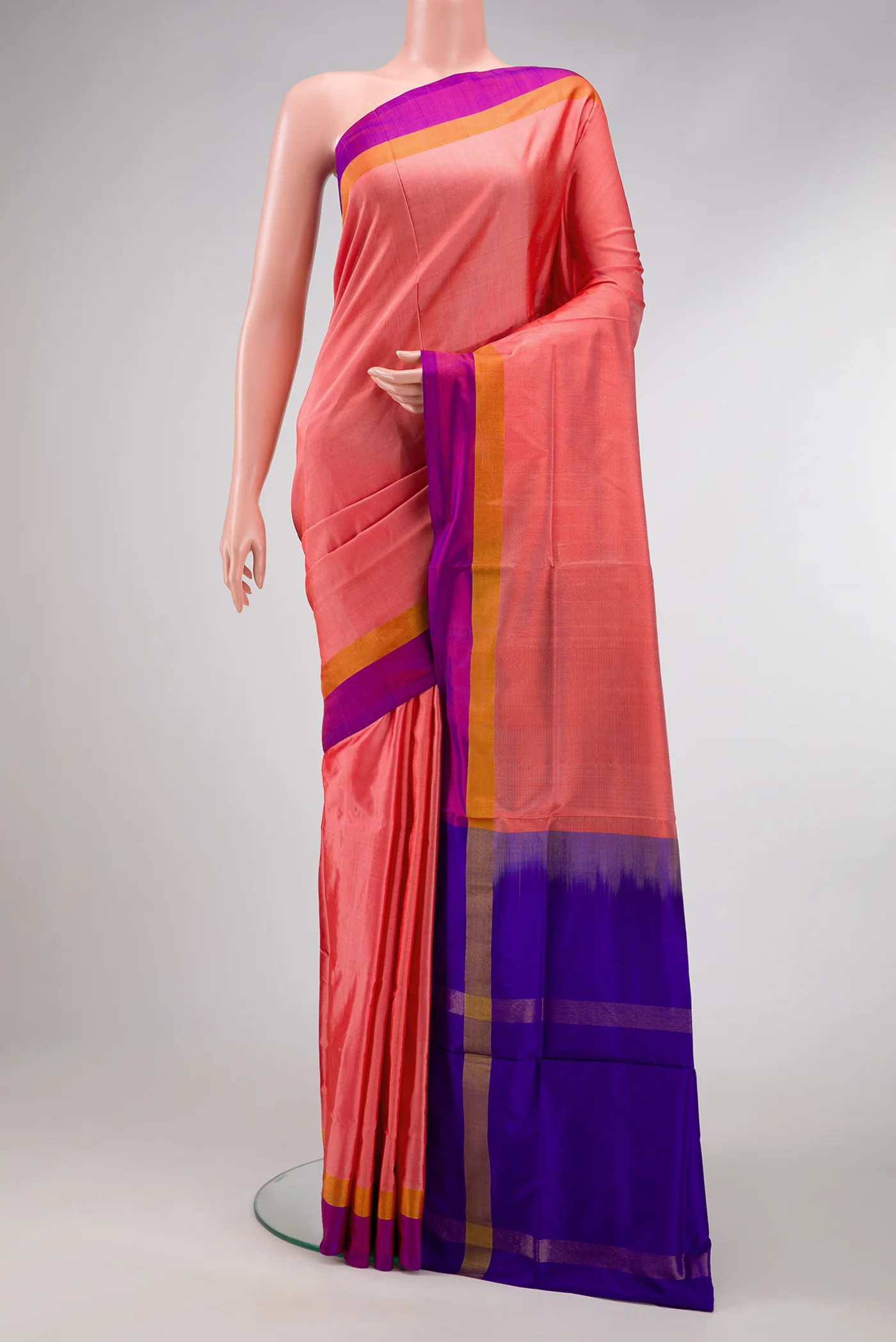 Coral Uppada Silk Saree