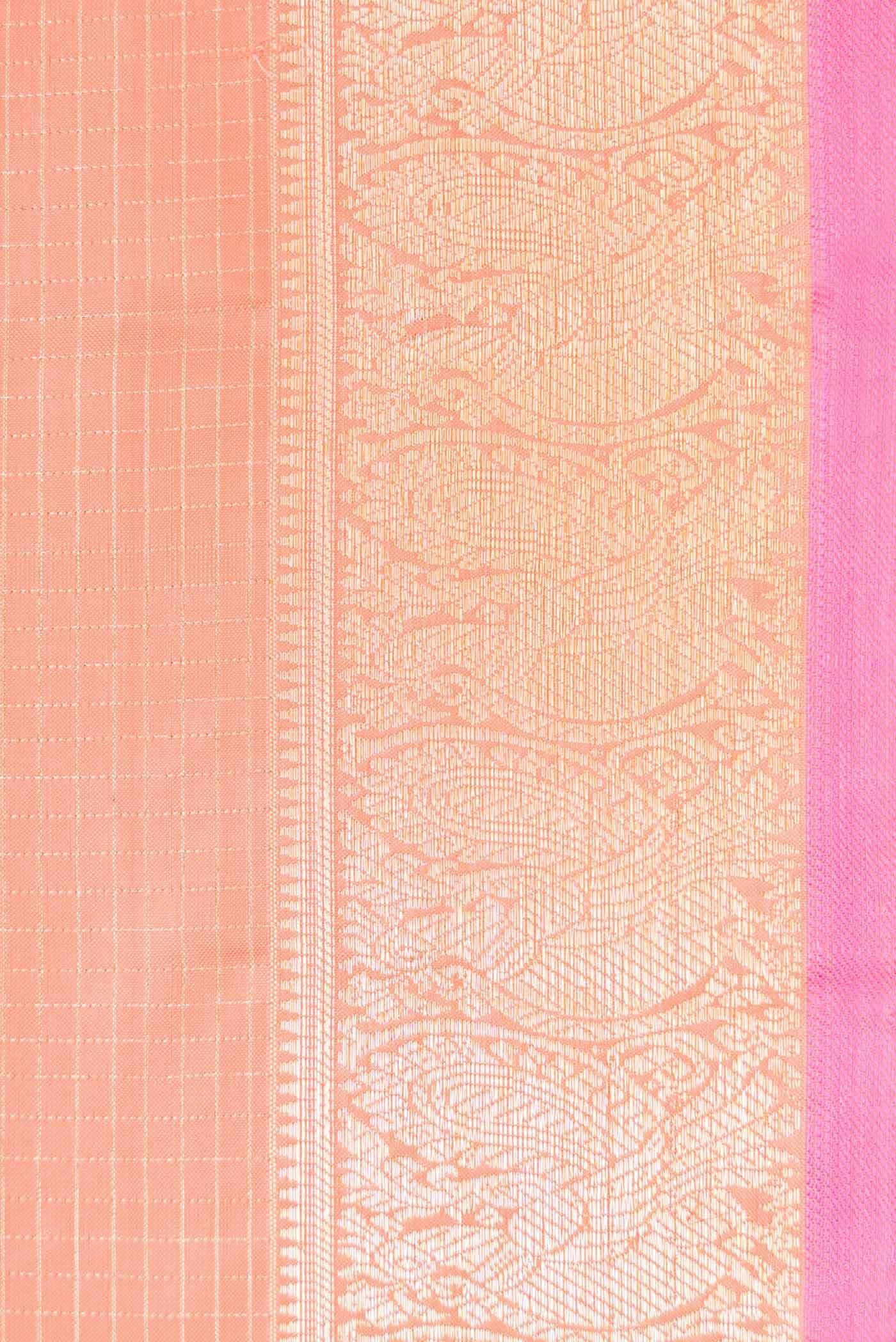 Peach Kanjivaram Silk Saree - Image 5