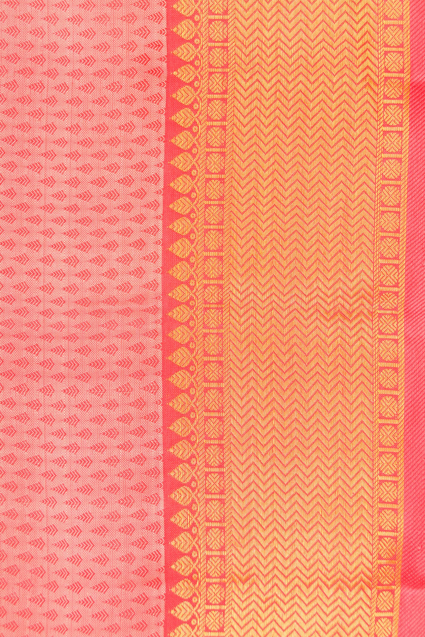 Peach Kanchipuram Silk Saree - Image 3