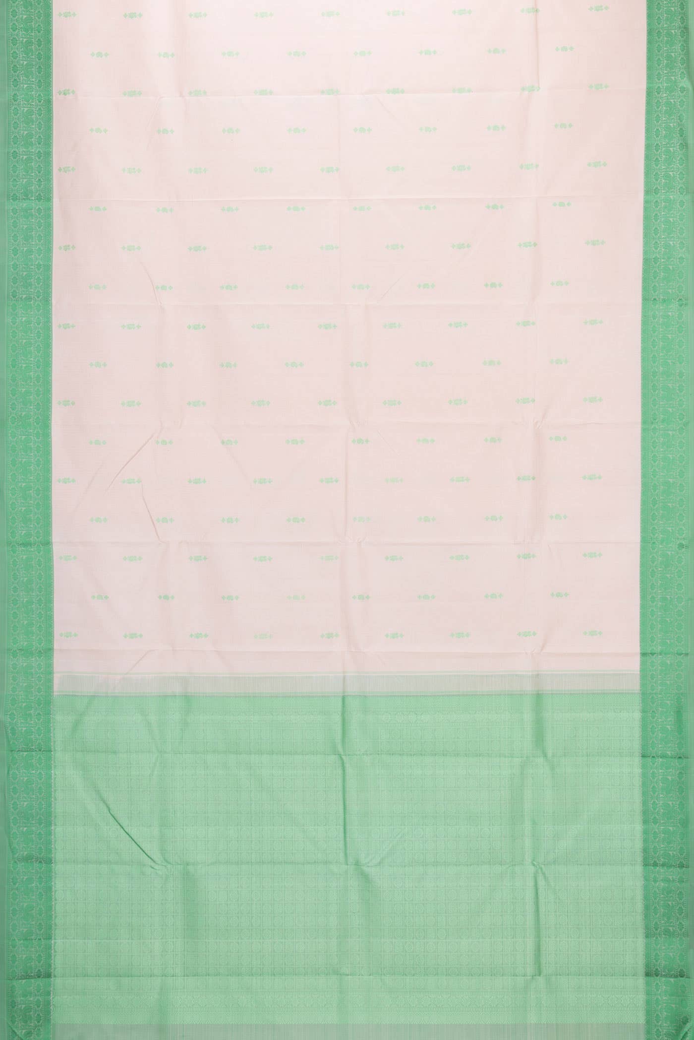 Peach Kanchipuram Silk Saree - Image 4