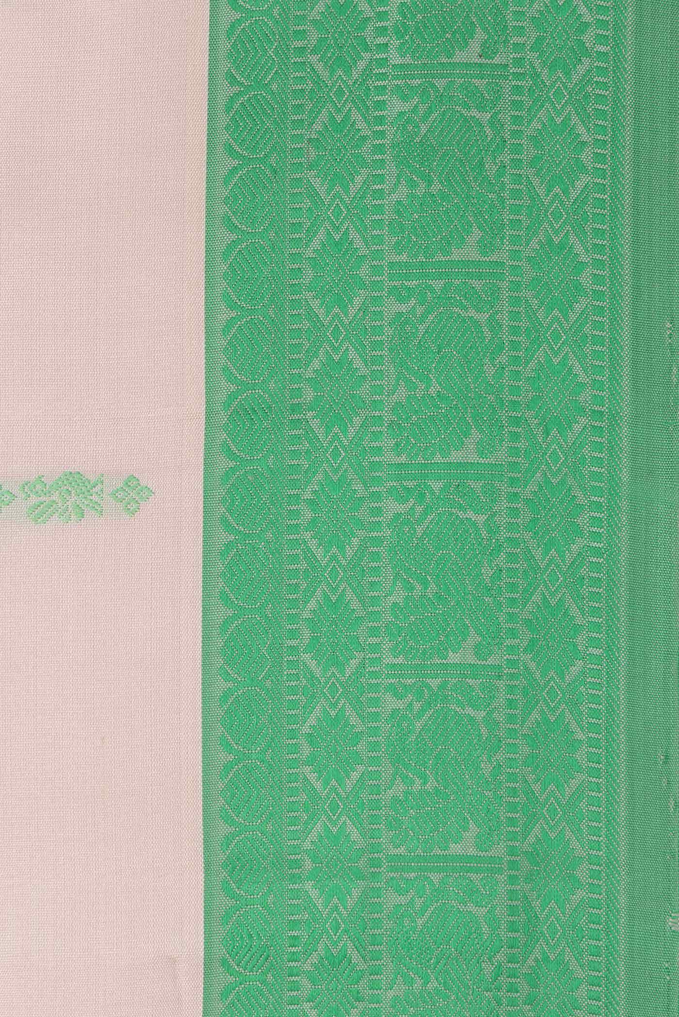 Peach Kanchipuram Silk Saree - Image 5