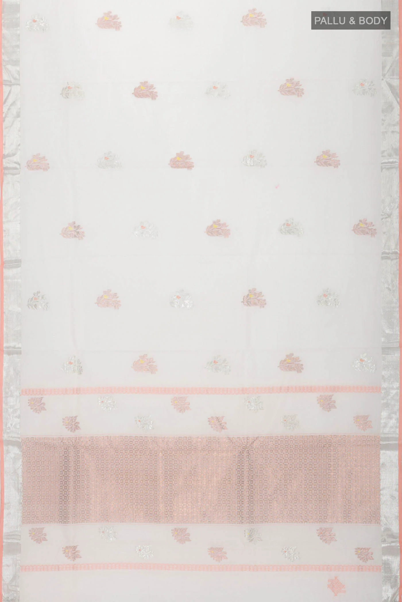 Peach Kota Silk Saree - Image 6