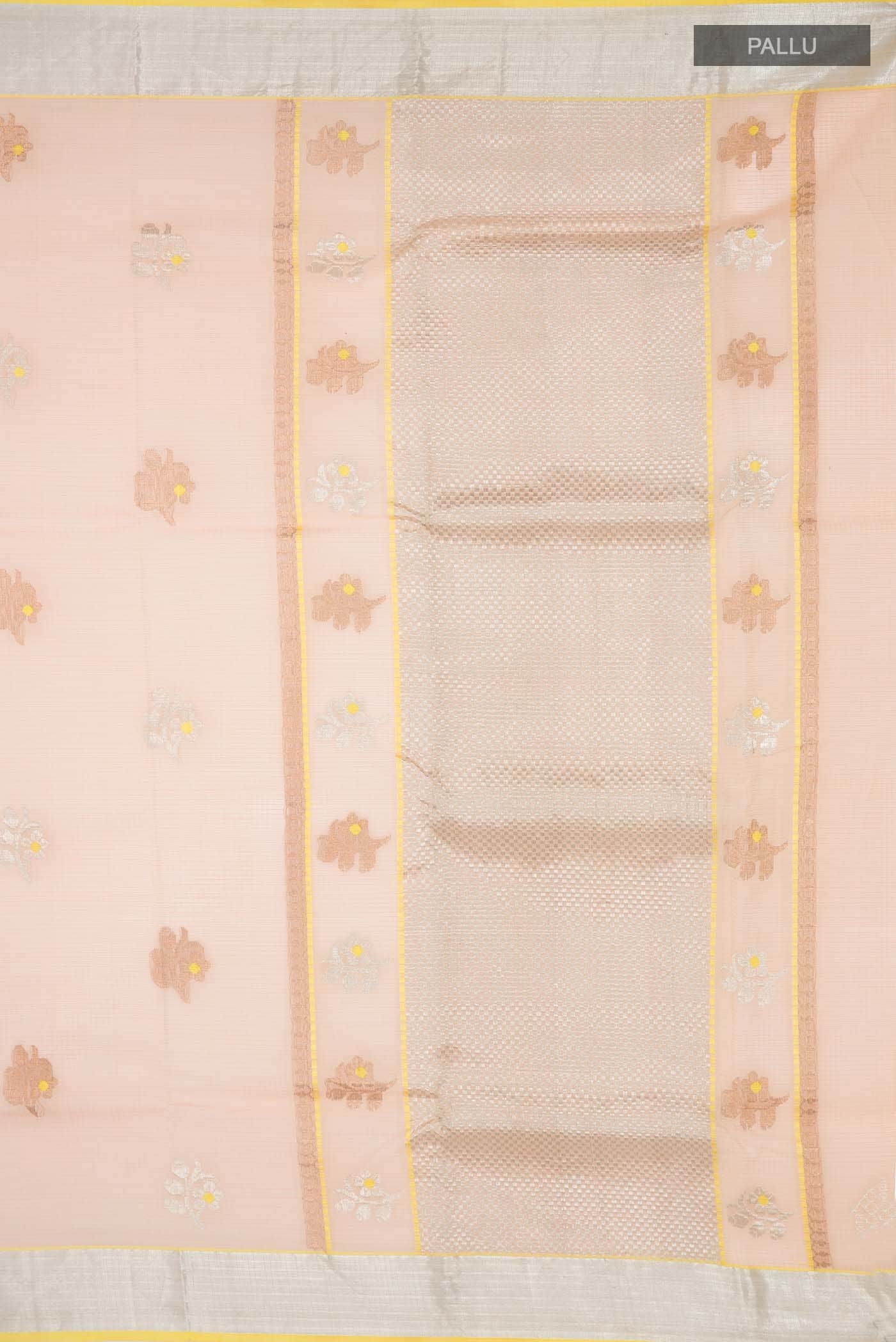 Peach Kota Silk Saree - Image 5