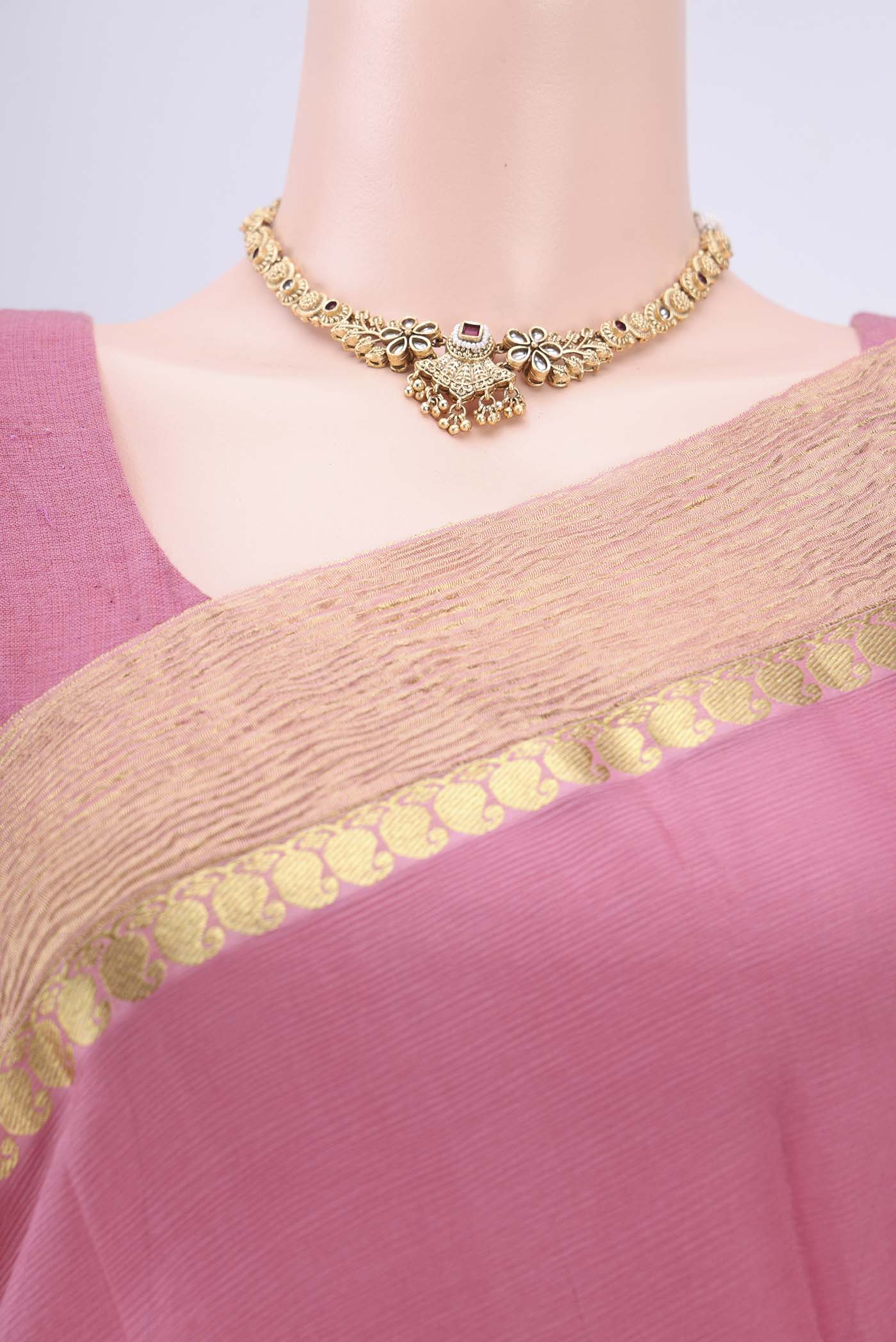 Multi Color Mysore Chiffon Saree - Image 2