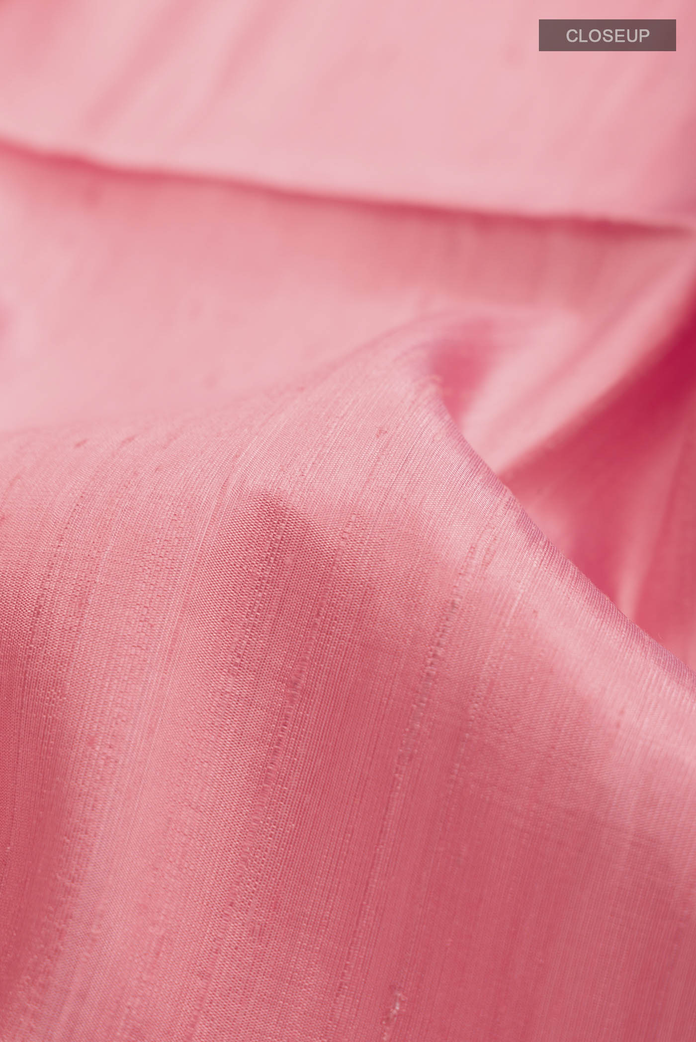 Rose pink Raw Silk Saree - Image 2