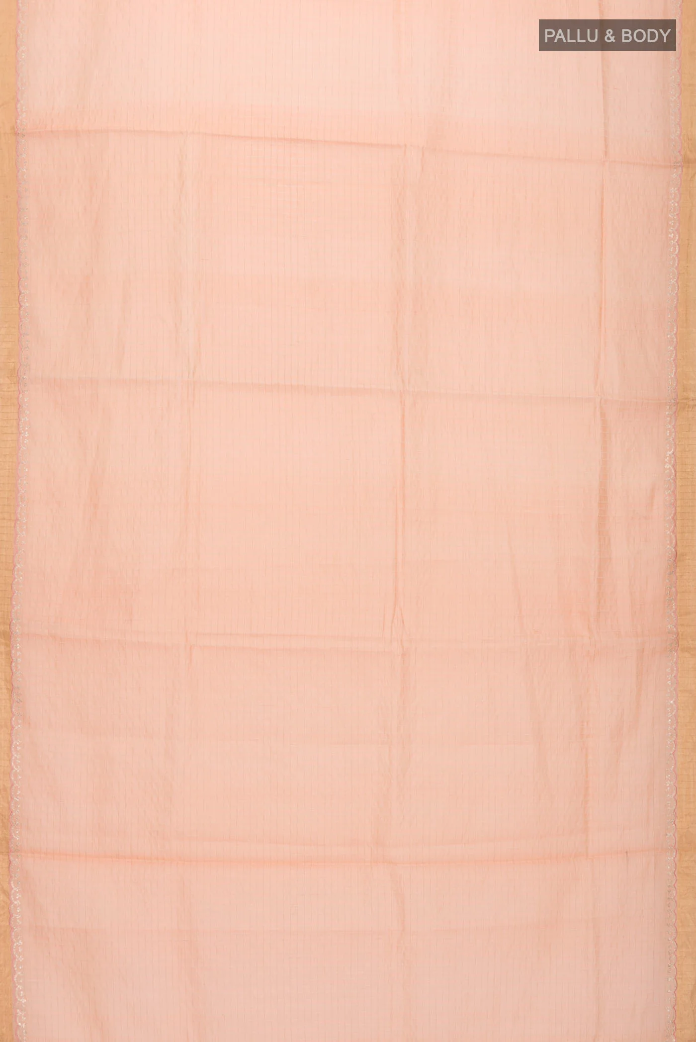 Peach Raw Silk Saree - Image 5