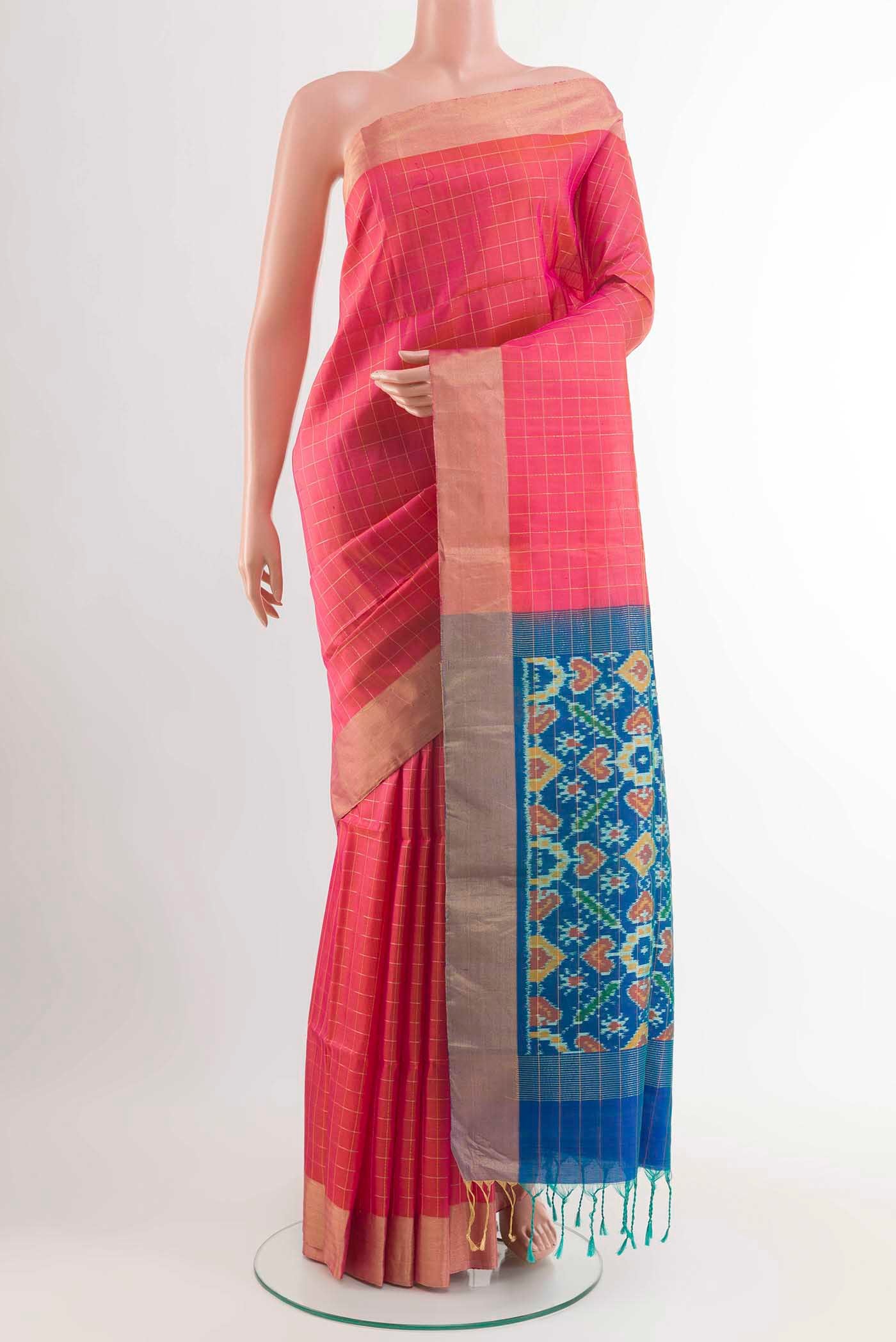 Peach Soft Silk Saree