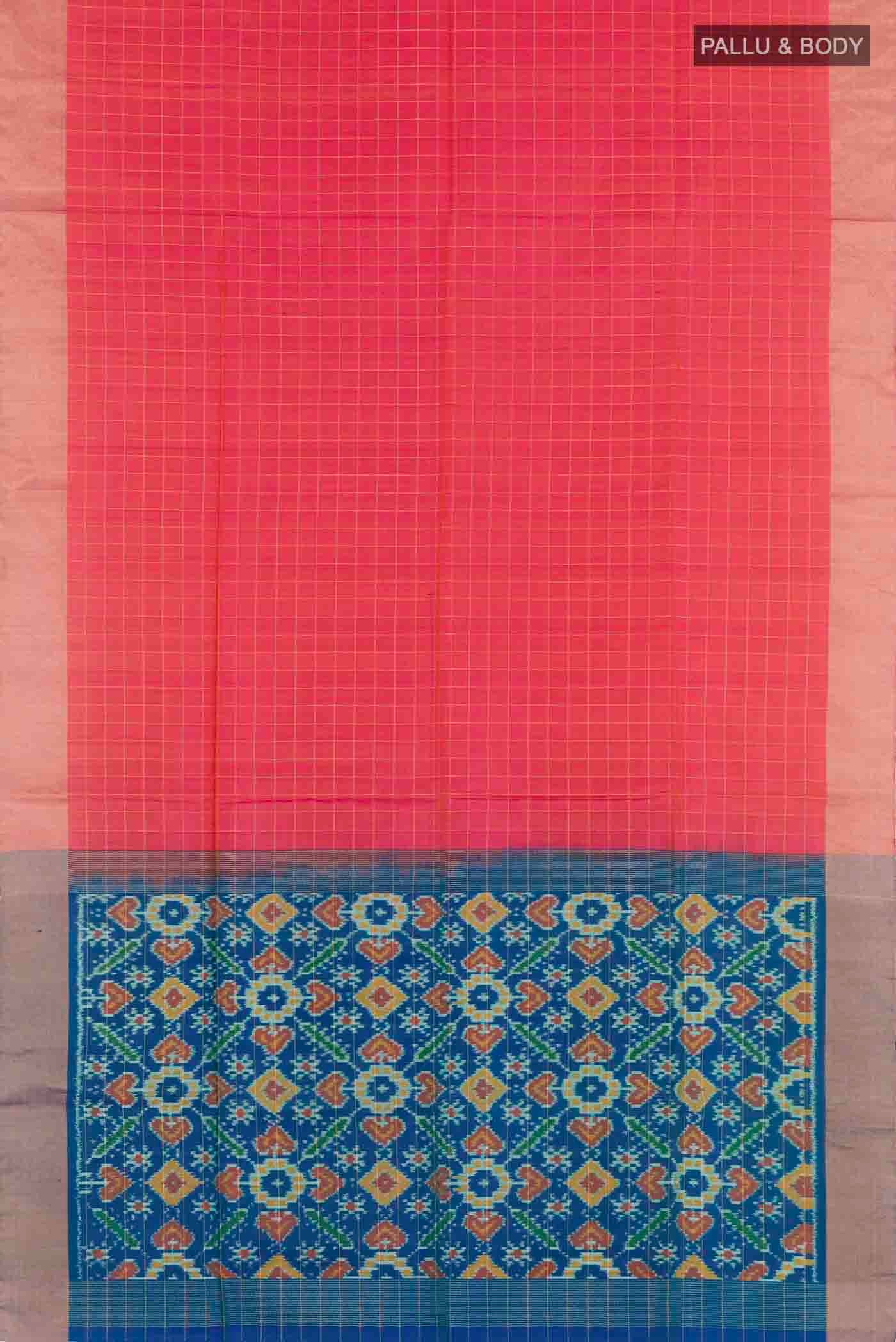 Peach Soft Silk Saree - Image 5