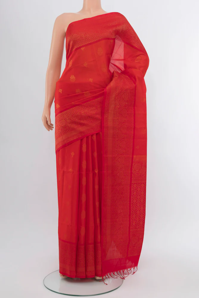 Orange Soft Silk Saree