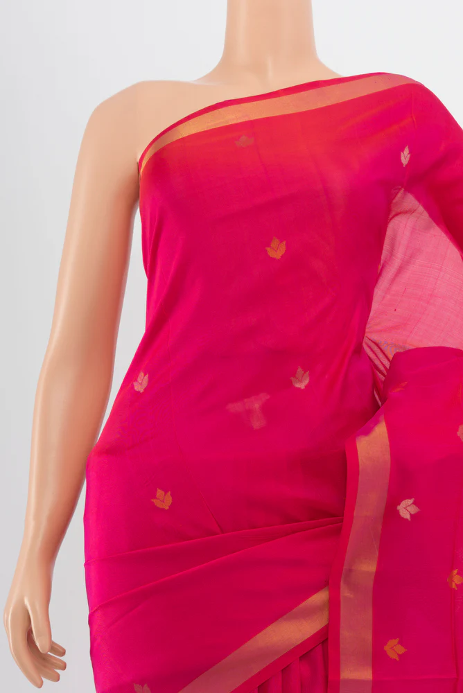 Pink Uppada Silk Saree - Image 2