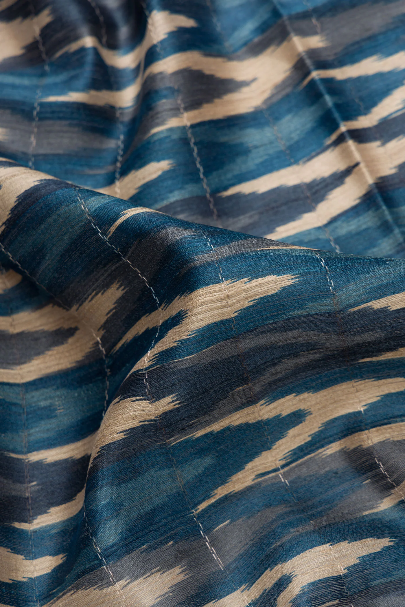 Multi Color Tussar Silk Saree - Image 2