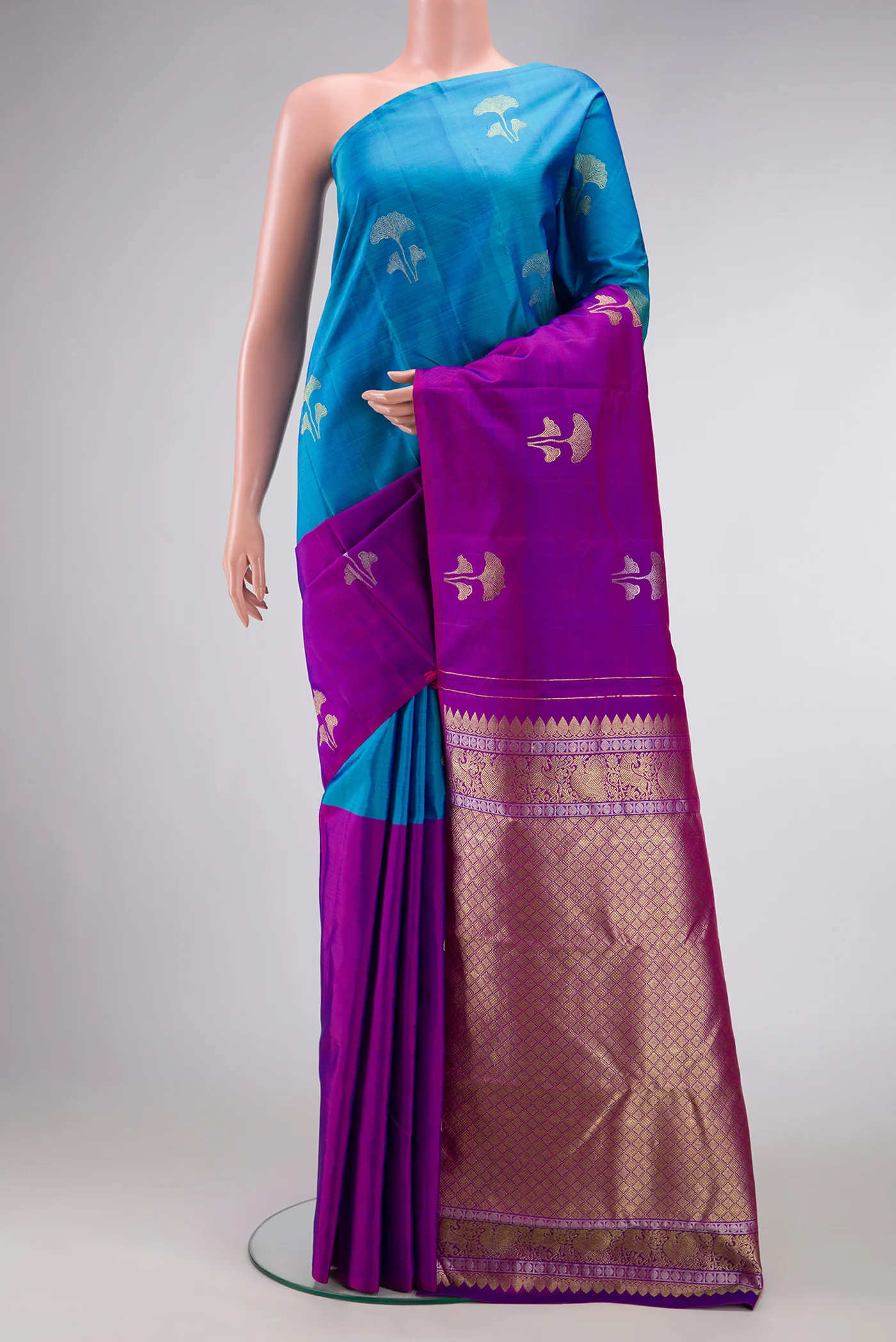 Multi Color Kanchipuram Silk Saree