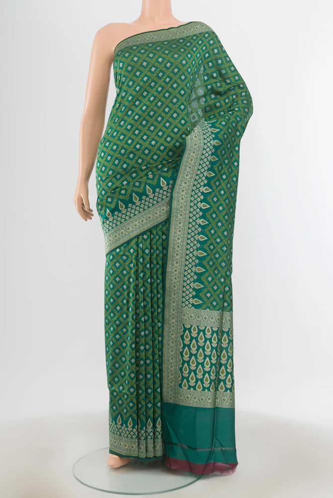 Green Banarasi Silk Saree