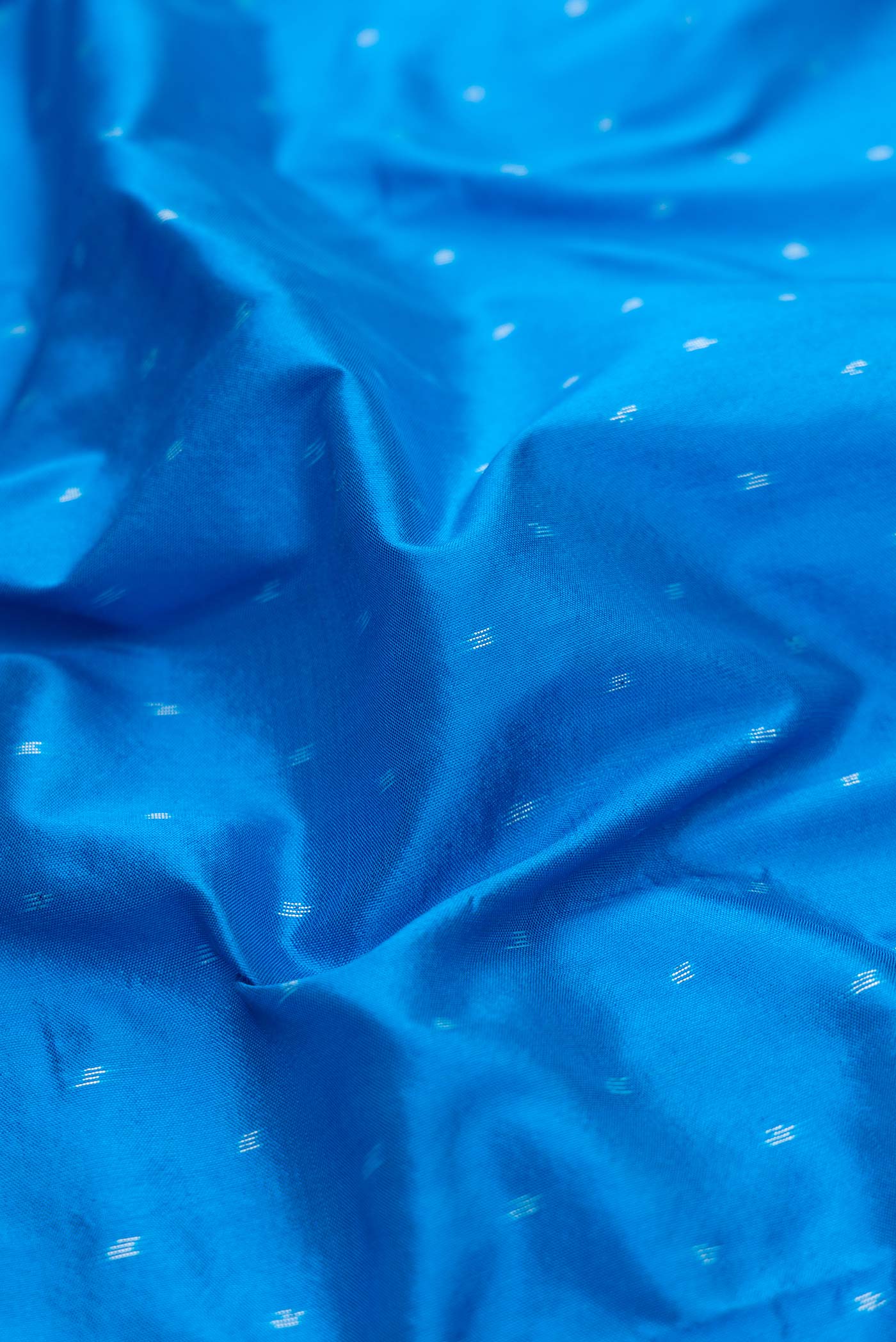 Royal Blue Pochampally Silk Saree - Image 2