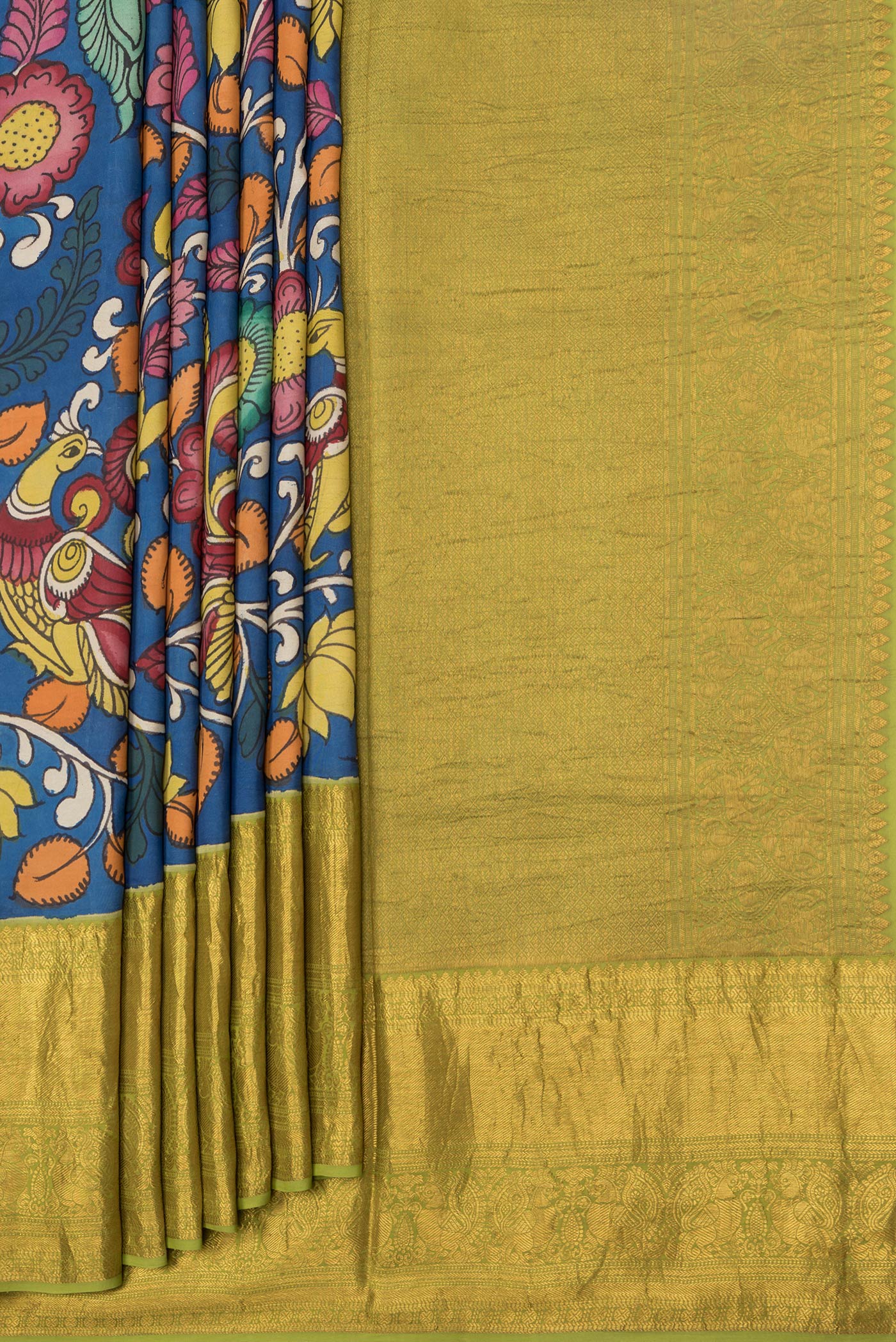 Blue Kanchipuram Silk Saree - Image 4