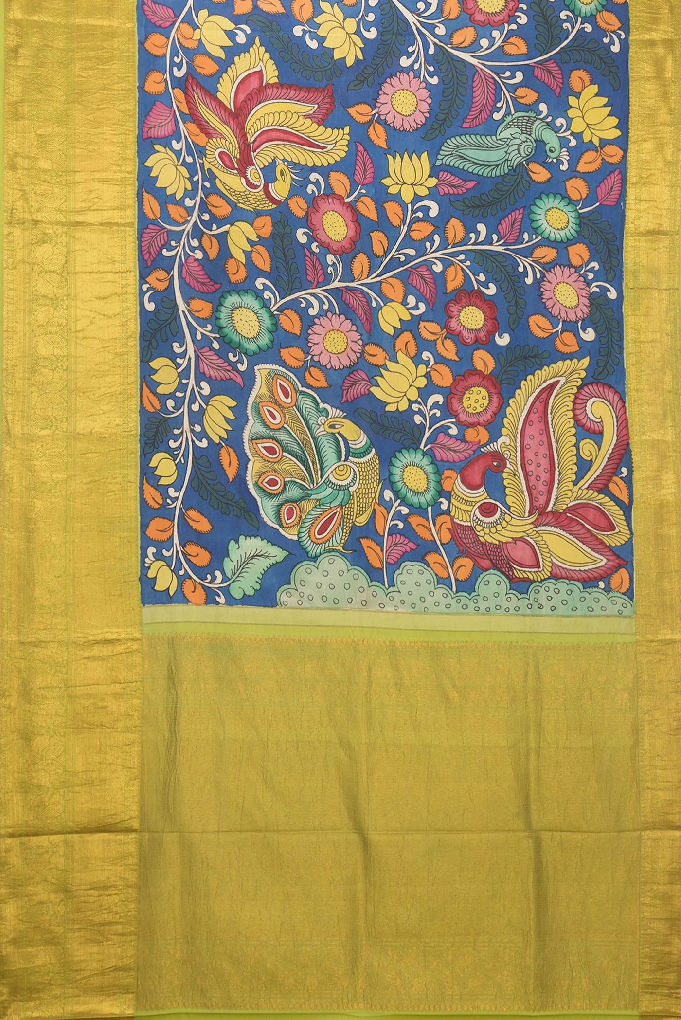 Blue Kanchipuram Silk Saree - Image 6