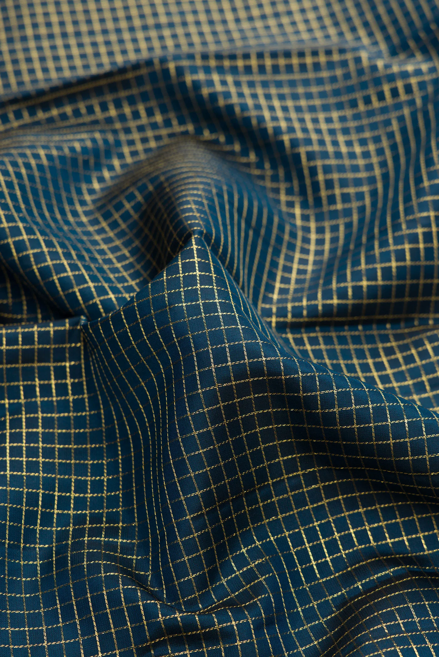 Teal Kanchipuram Silk Saree - Image 2