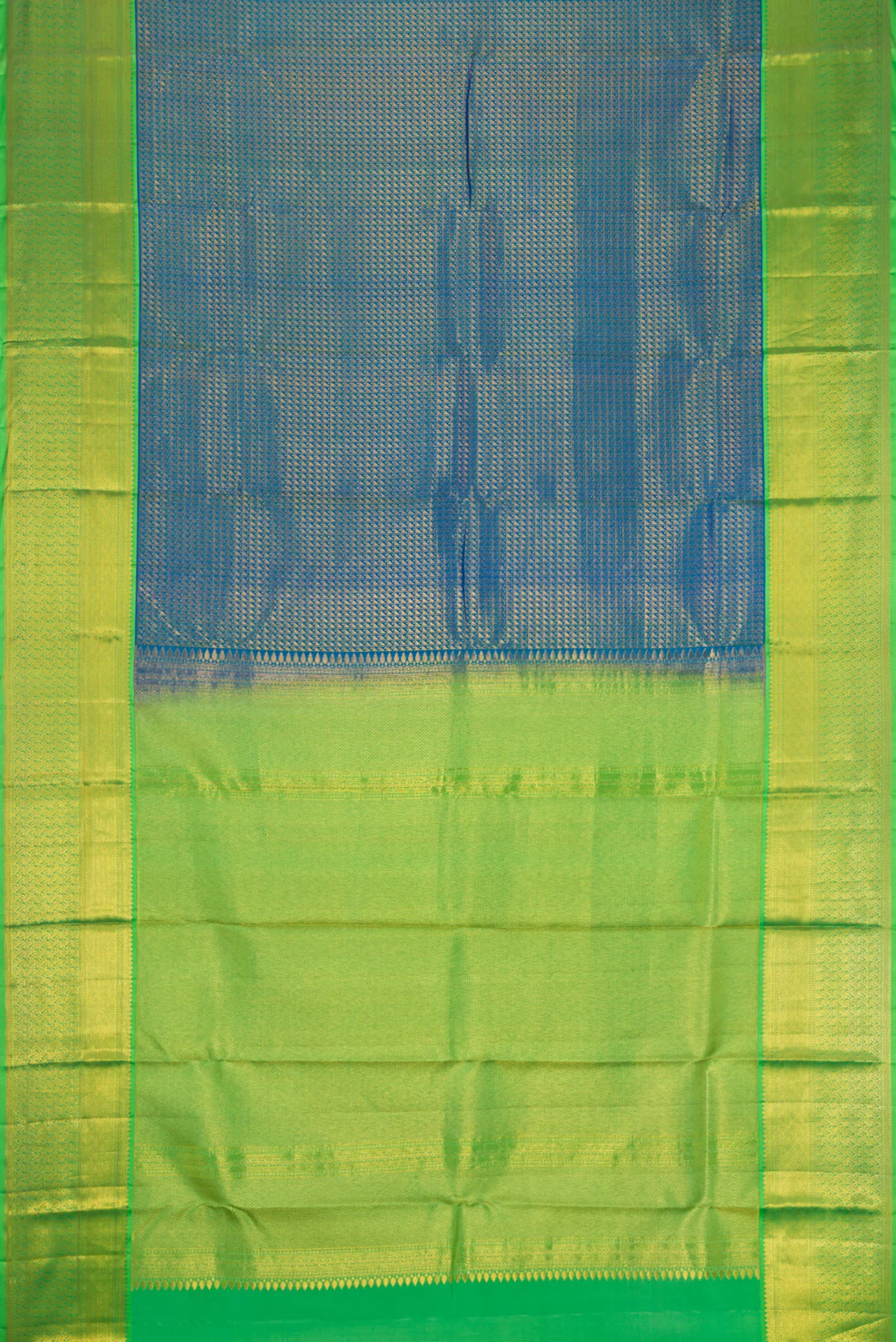 Blue Kanchipuram Silk Saree - Image 6