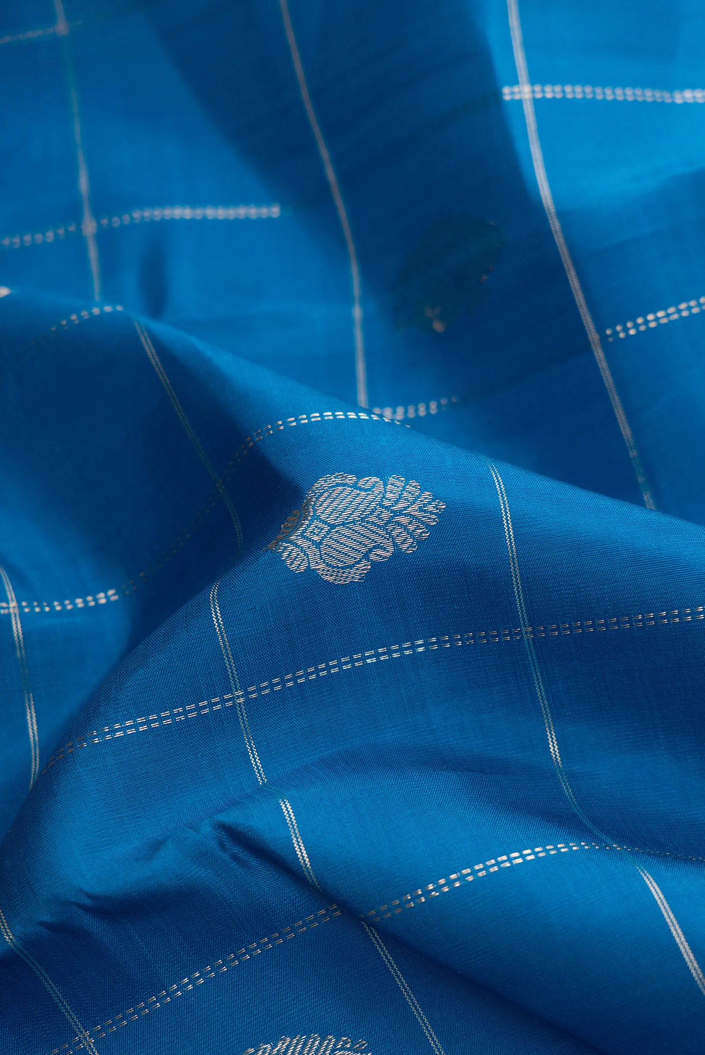 Blue Kanjivaram Silk Saree - Image 2