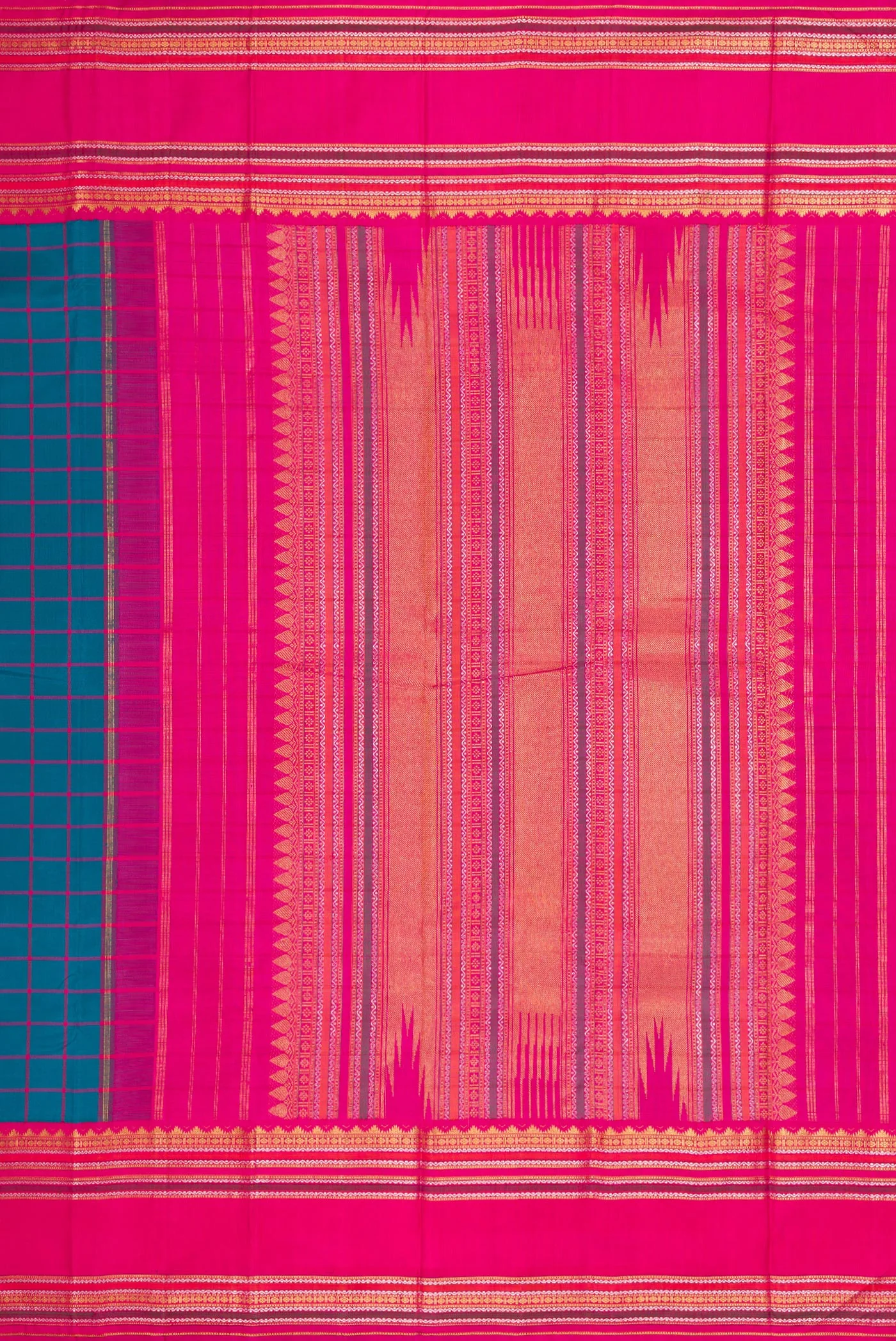 Blue Kanjivaram Silk Saree - Image 7