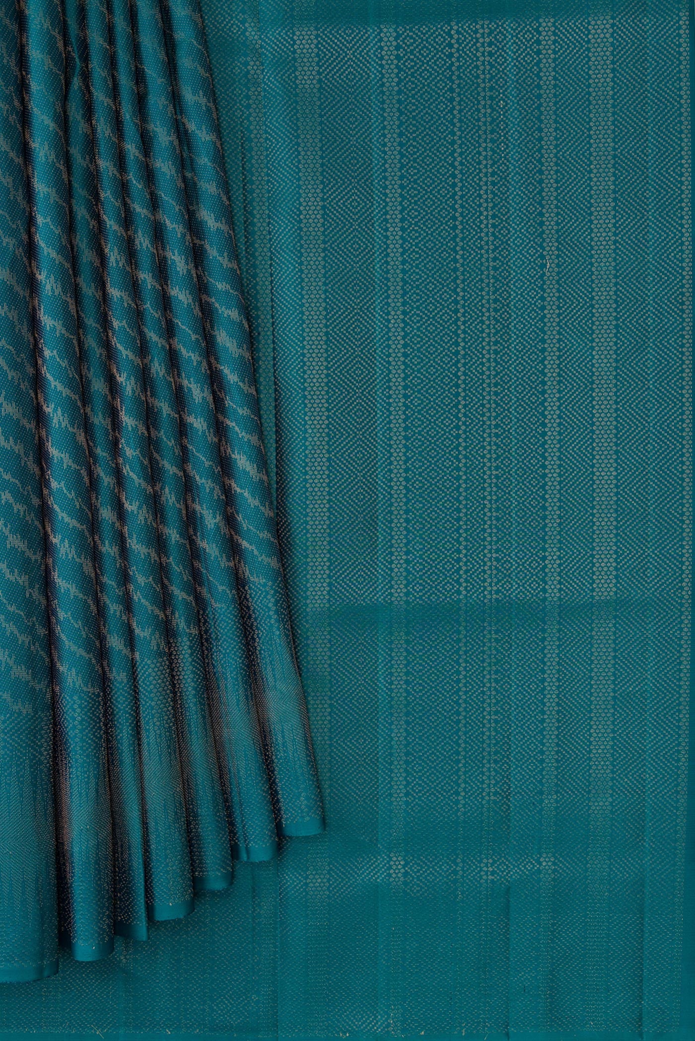 Blue Soft Silk Saree - Image 4