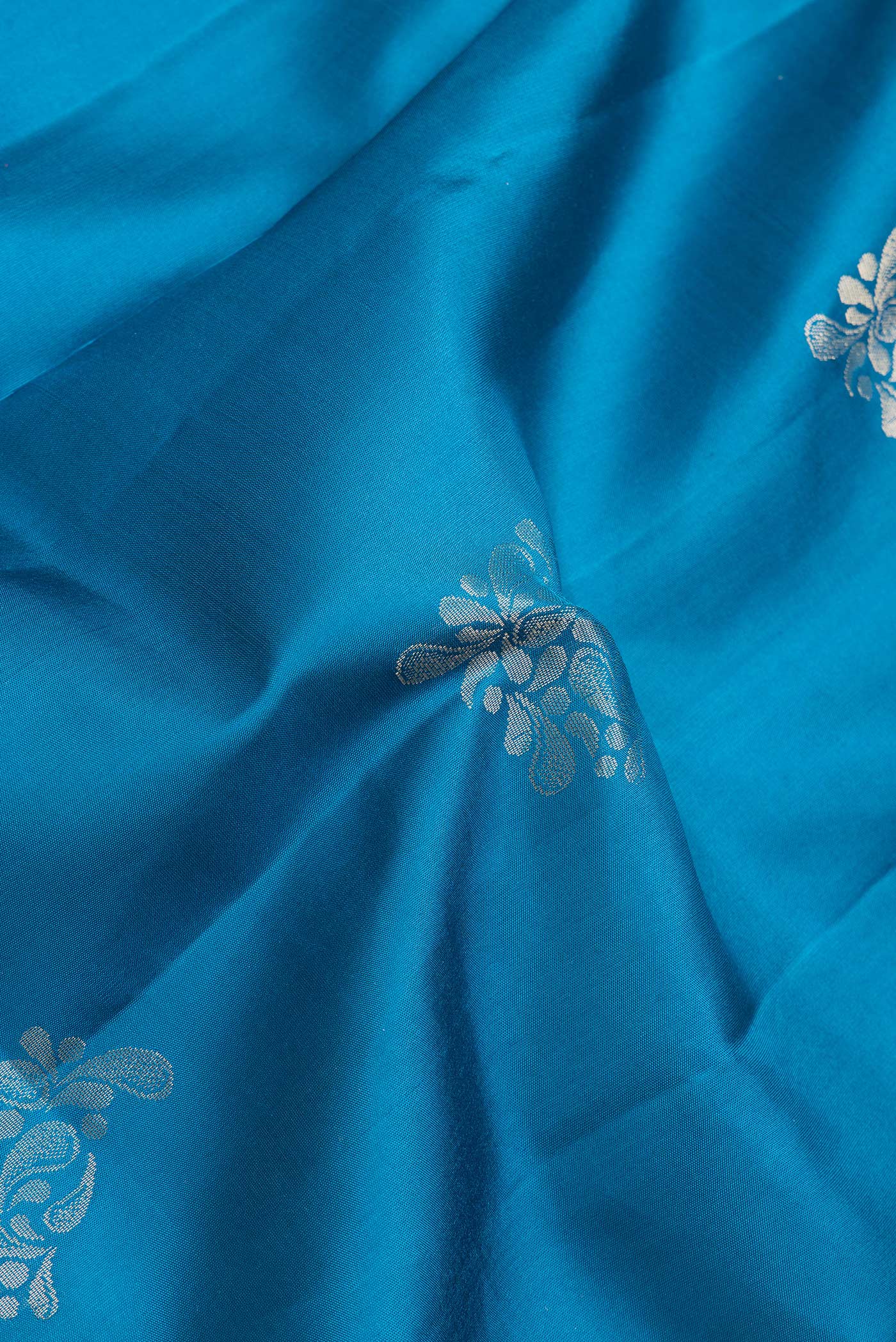 Blue Soft Silk Saree - Image 2