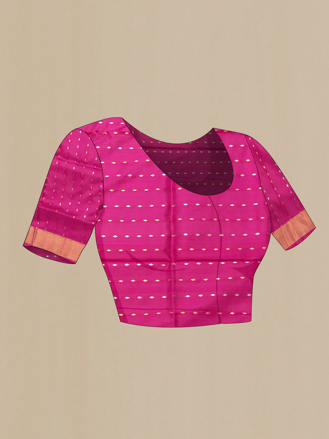 Purple Uppada Silk Saree - Image 4