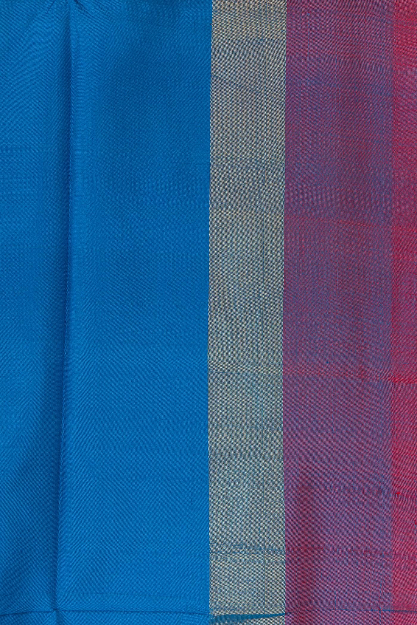 Sky Blue Uppada Silk Saree - Image 3