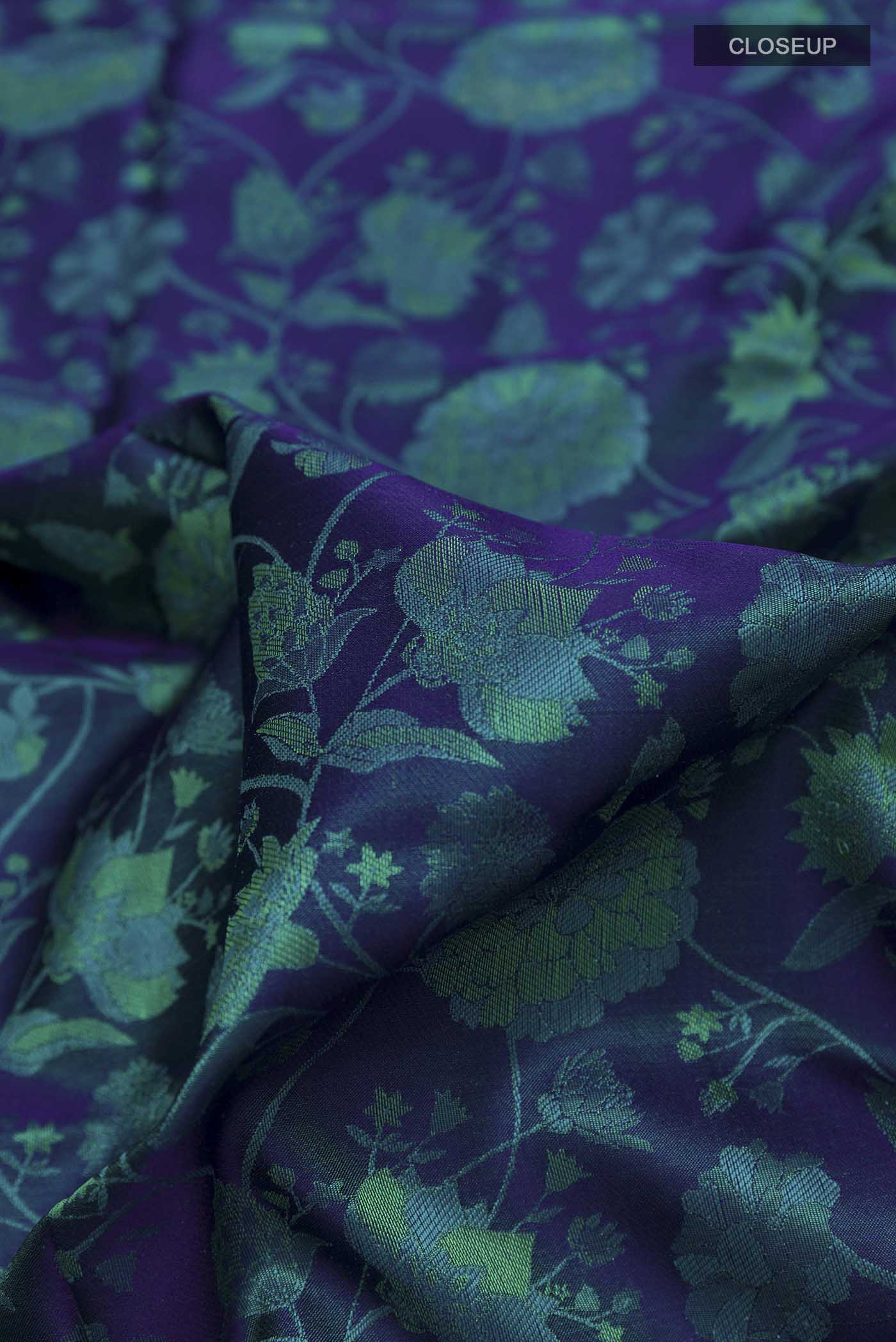 Blue Soft Silk Saree - Image 2