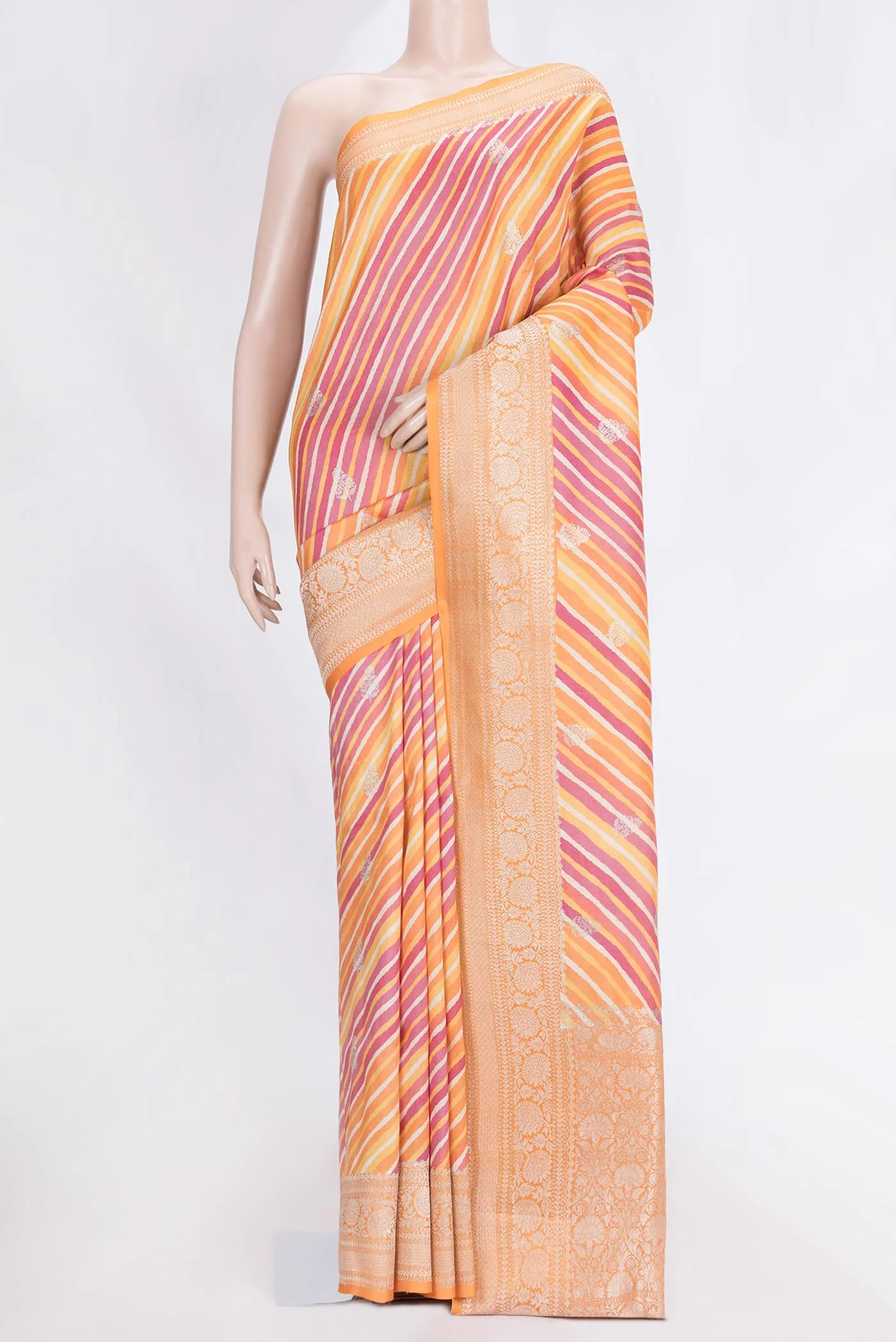 Multi Color Tussar Silk Saree