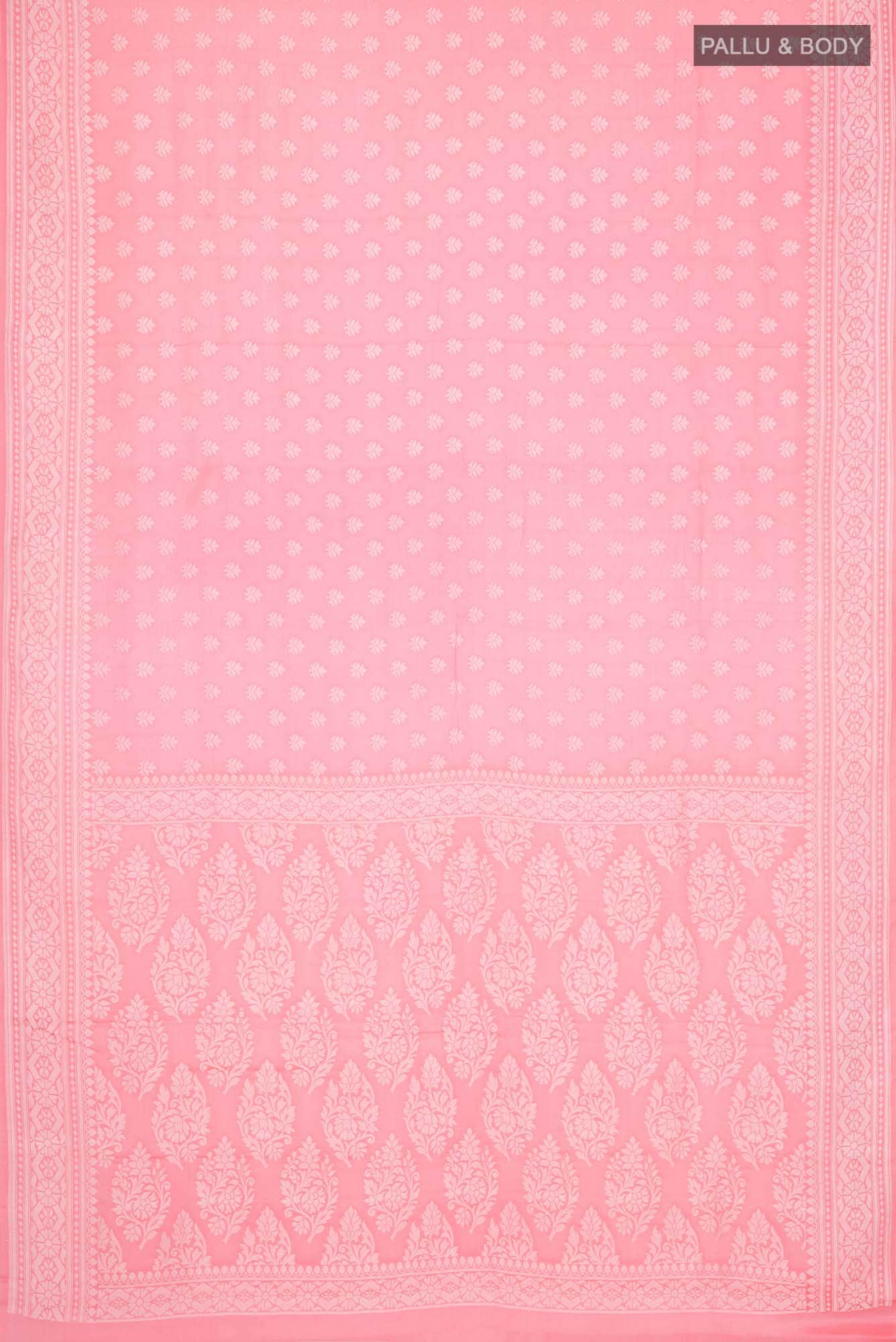 Pink Banarasi Georgette Saree - Image 2