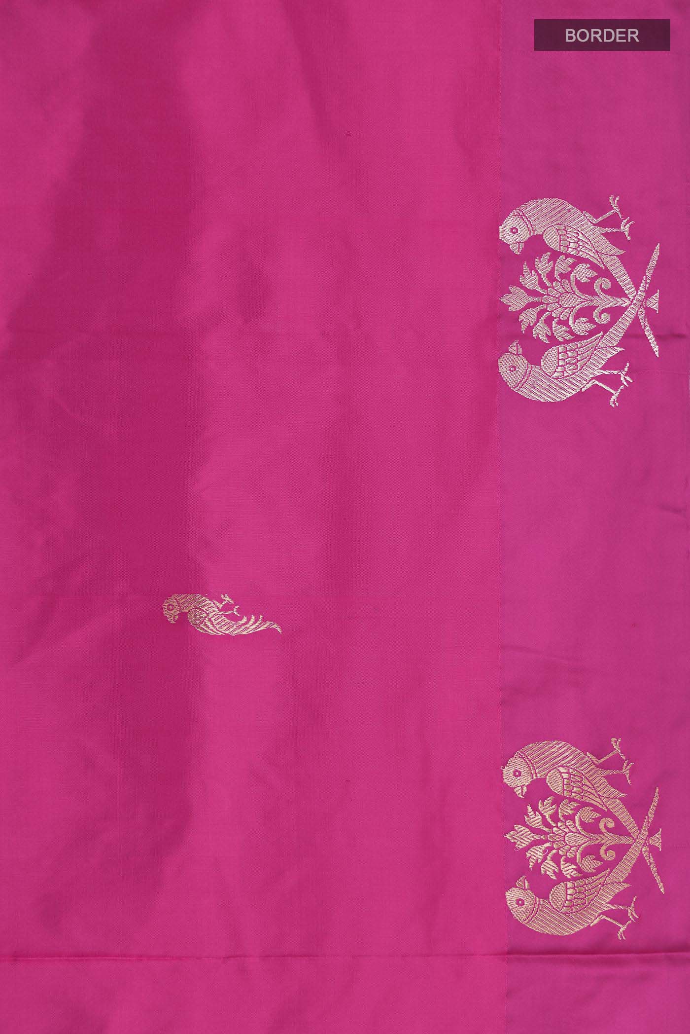 Pink Banarasi Katan Silk Saree - Image 3