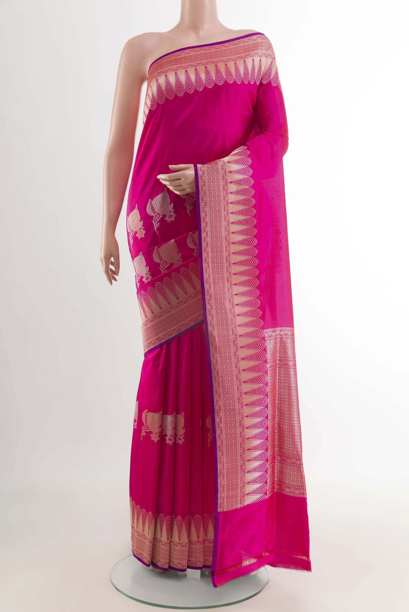 Pink Banarasi Saree