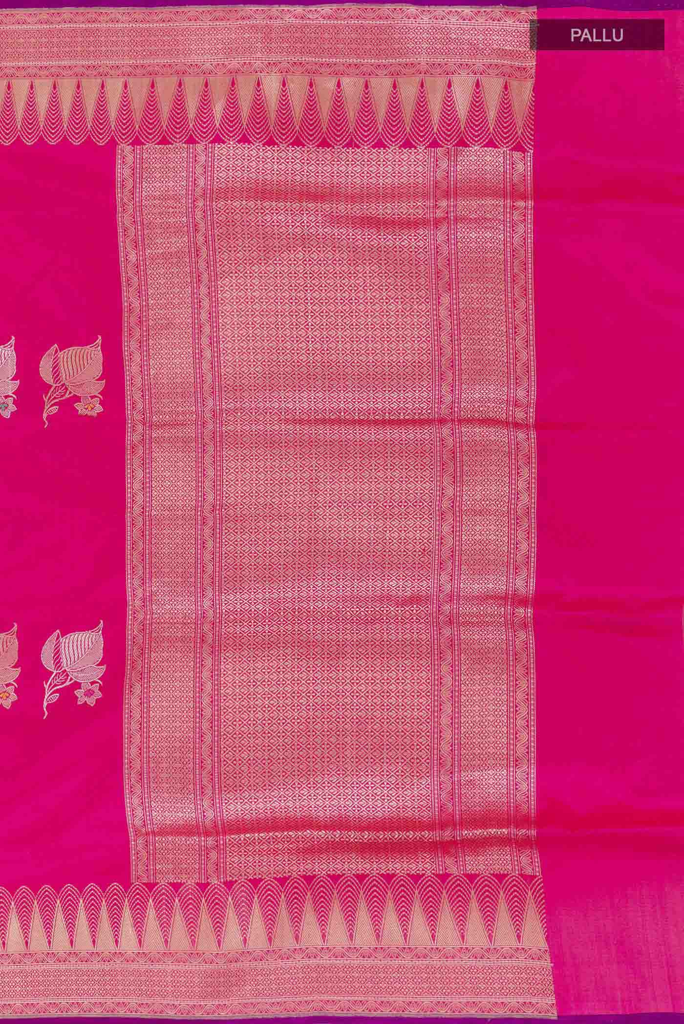 Pink Banarasi Saree - Image 7