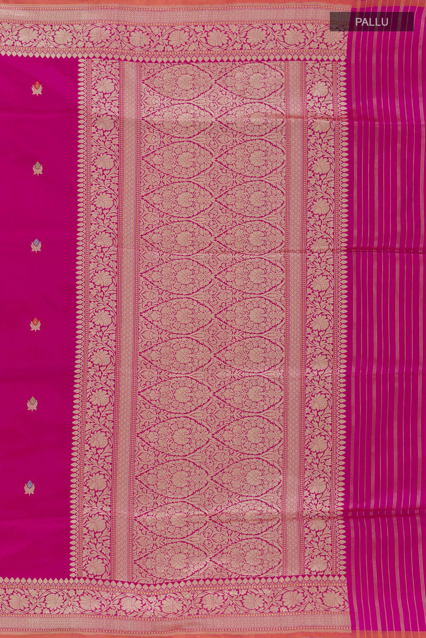 Rani Pink Banarasi Silk Saree - Image 6