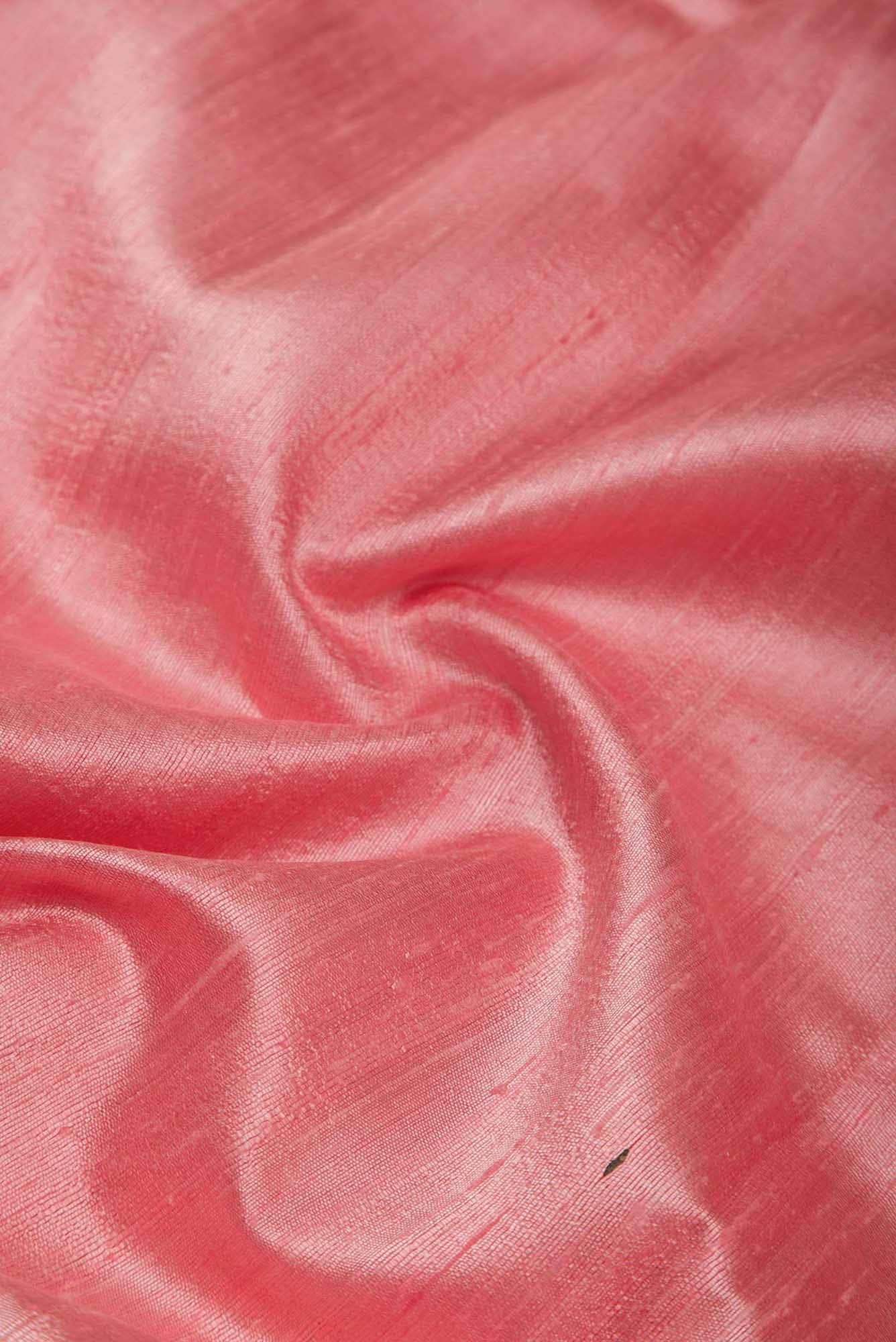 Gina-Salmon Bhagalpuri Tussar Silk Saree - Image 4