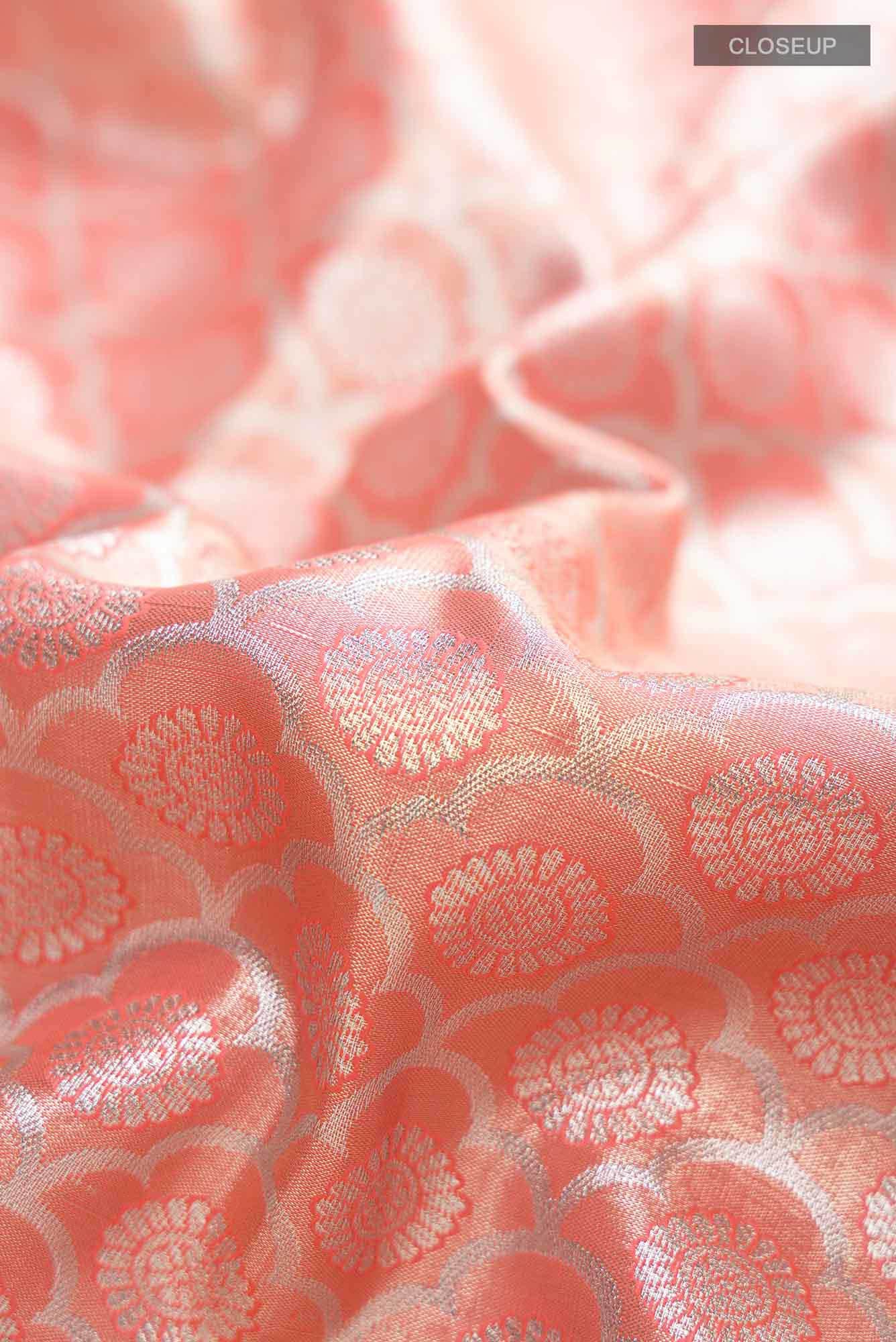 Pink Blended Art Silk Saree - Image 3