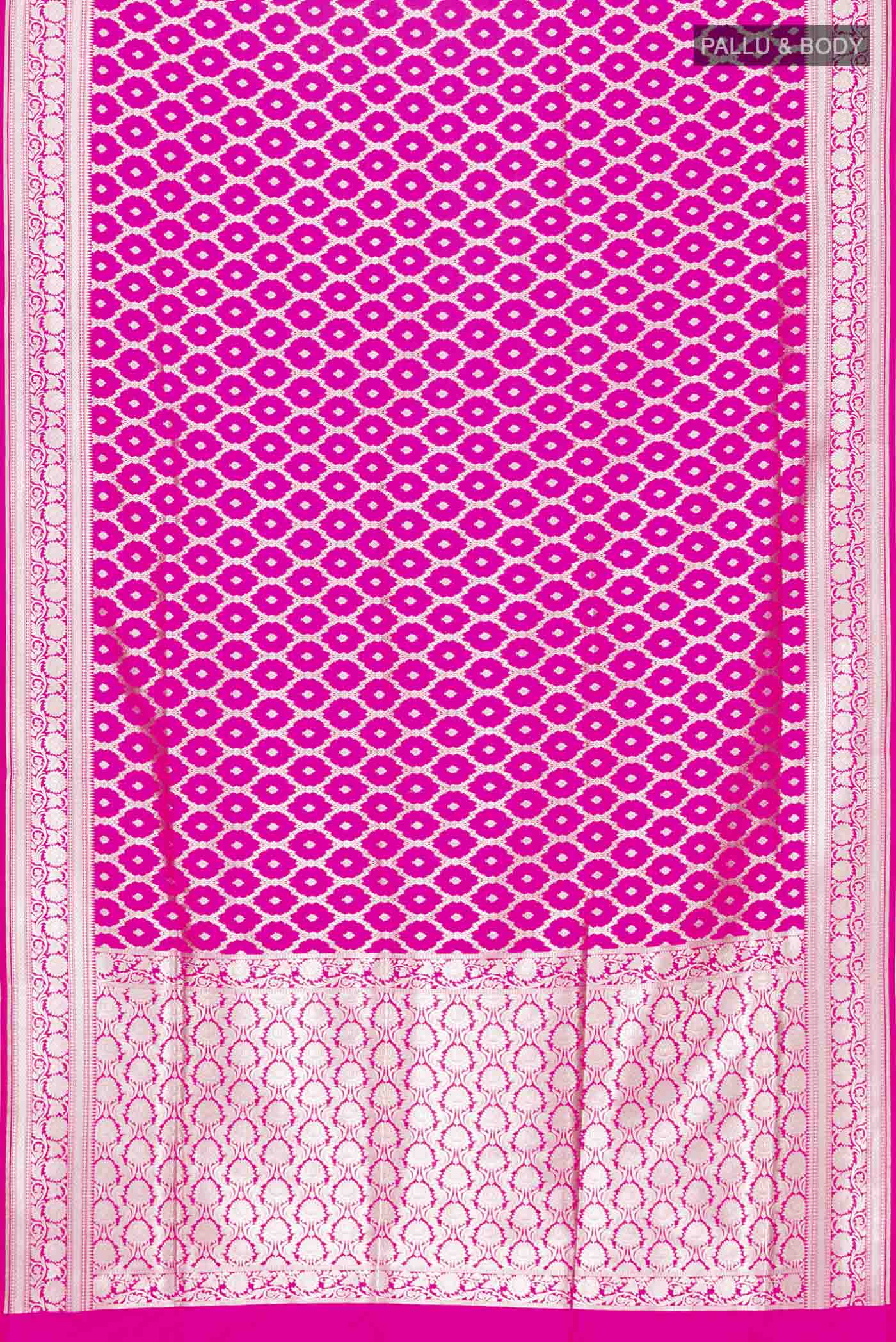 Pink Blended Banarasi Silk Saree - Image 3