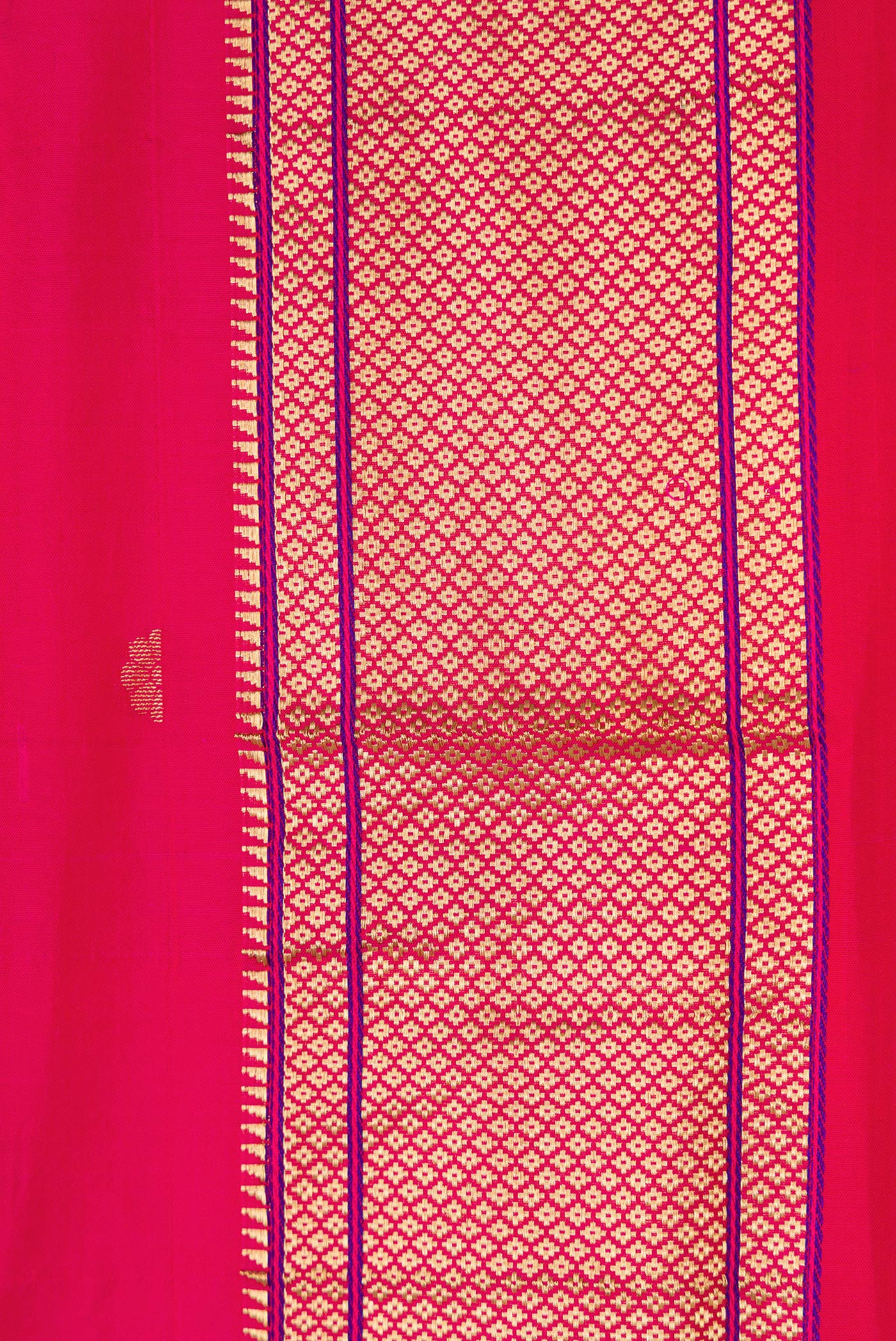Pink Blended Paithani Silk Saree - Image 3