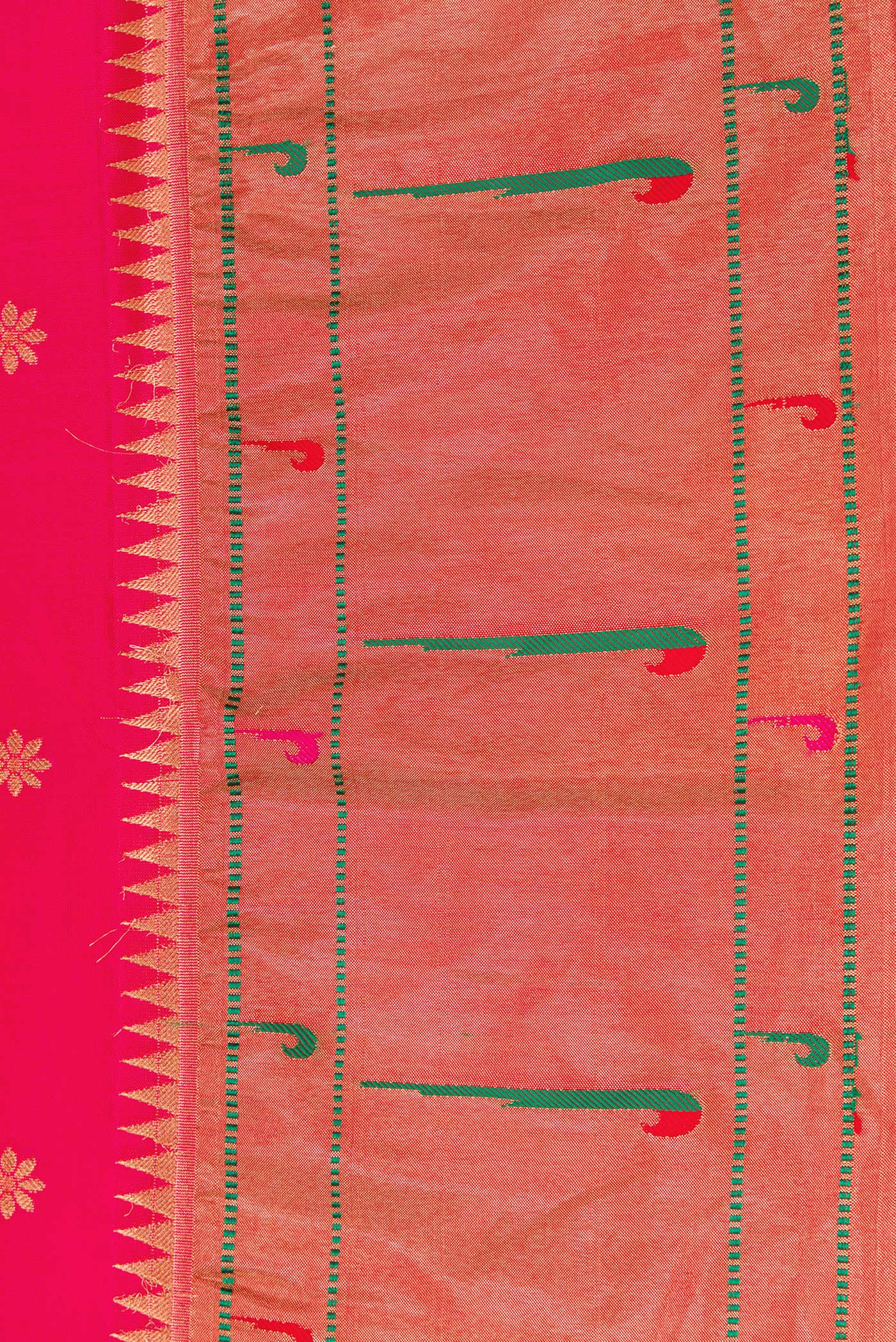 Pink Blended Paithani Silk Saree - Image 3
