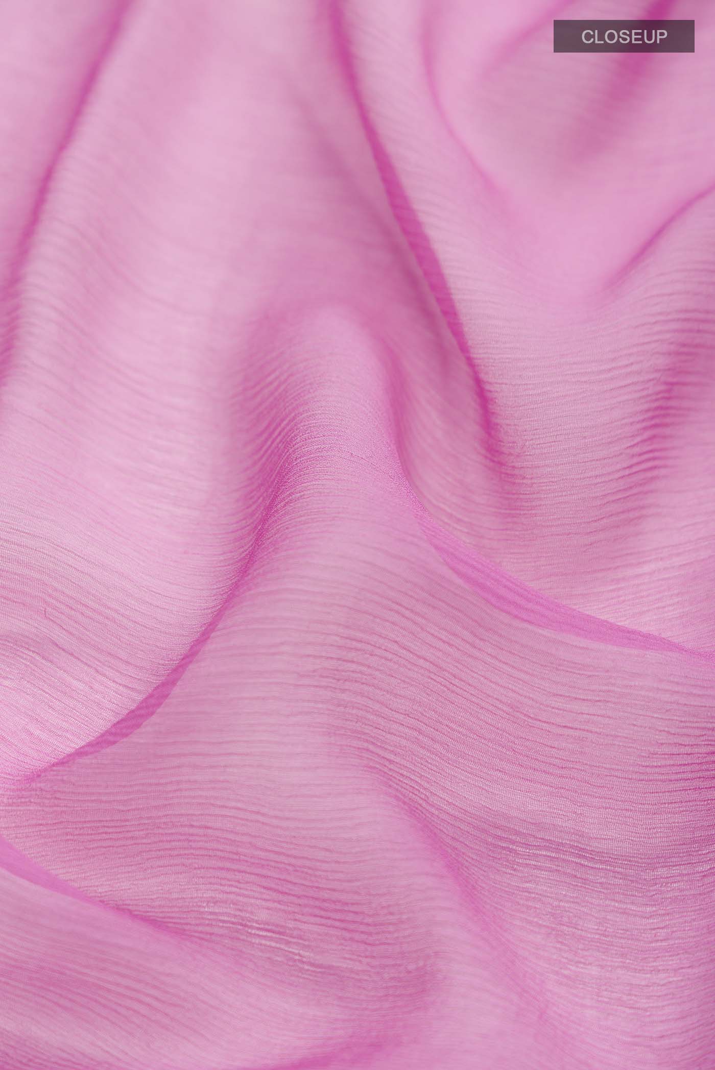 Pink Chiffon Saree - Image 2